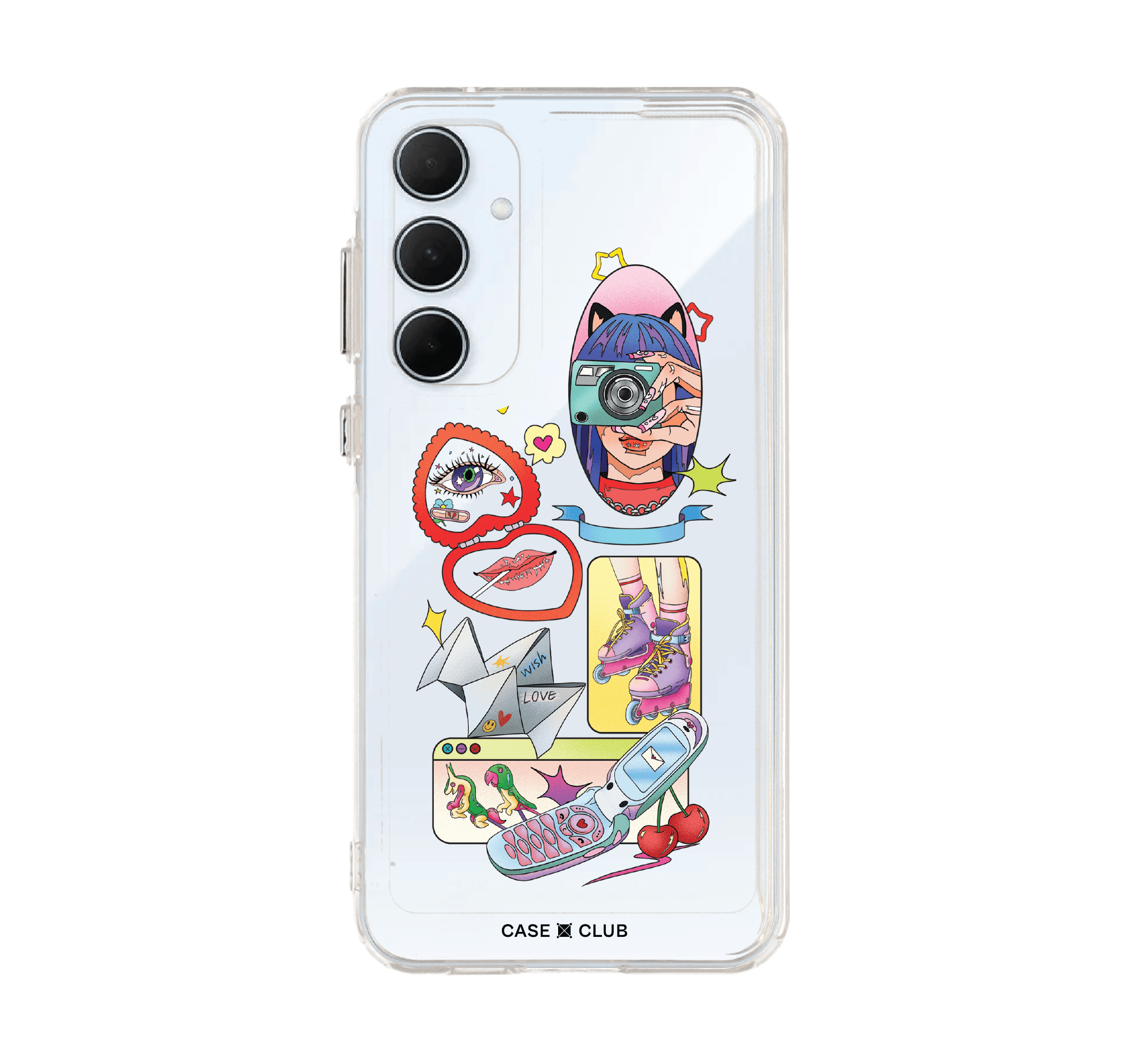 Samsung Galaxy A55 Clear Case Analog Diary by Bomfha