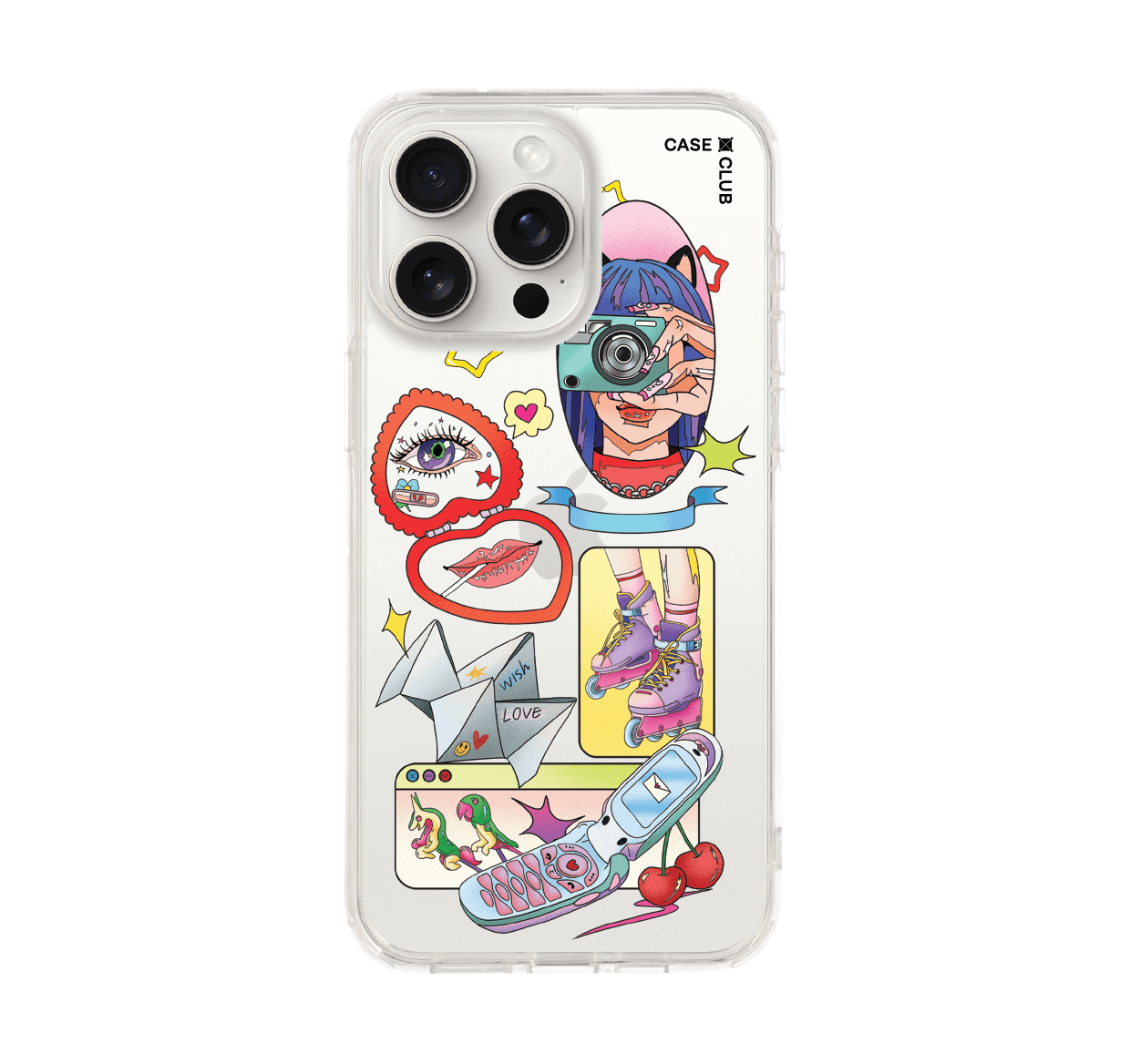เคสใส iPhone 15 Pro Max Bomfha ไดอารี่