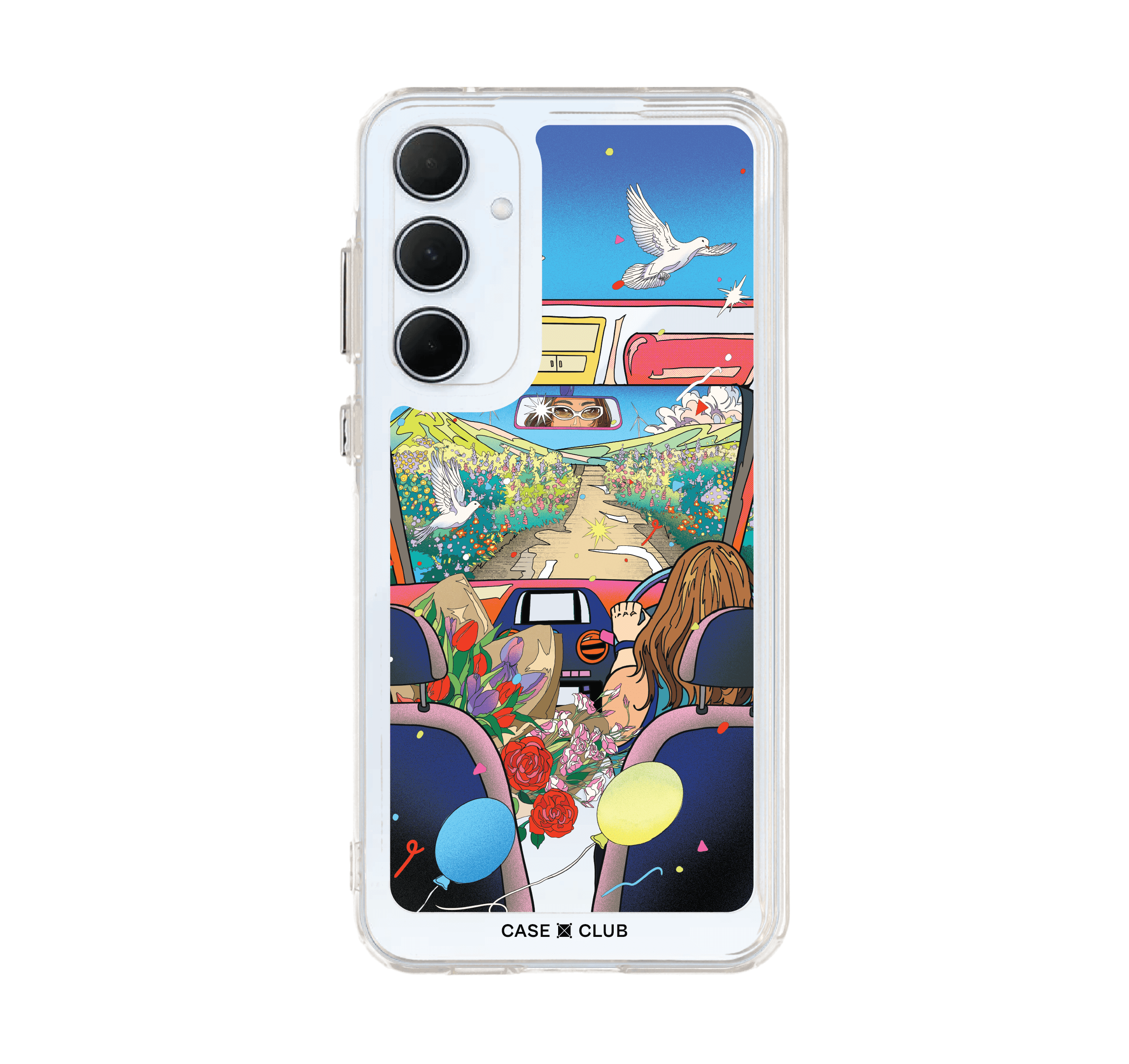Samsung Galaxy A55 Clear Case Car Signature by Bomfha