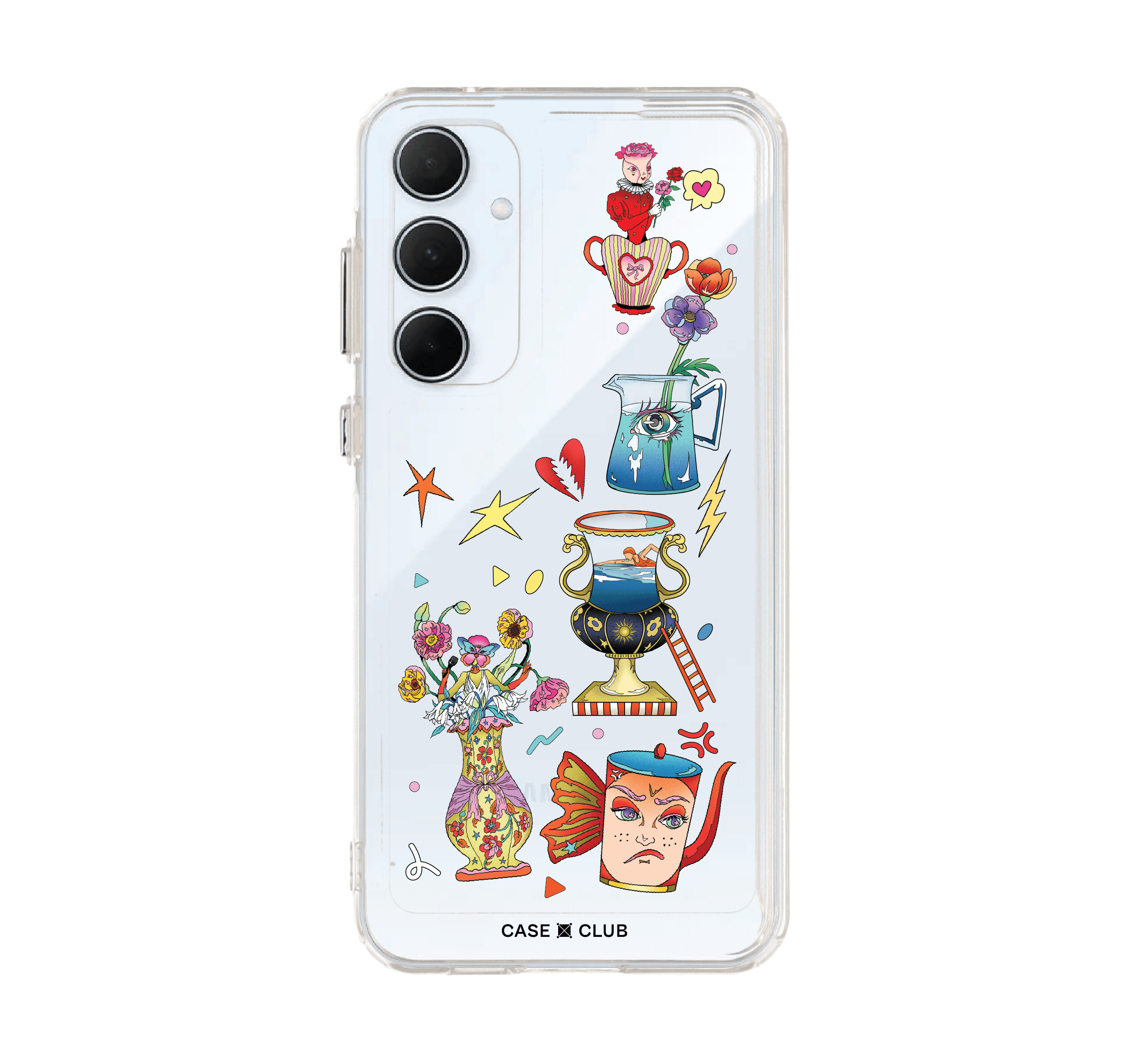 Samsung Galaxy A55 Clear Case Jar of Feeling by Bomfha
