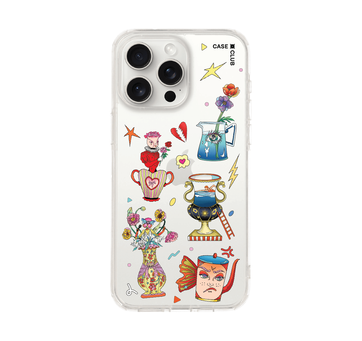 iPhone 15 Pro Max Clear Case Jar of Feeling by Bomfha