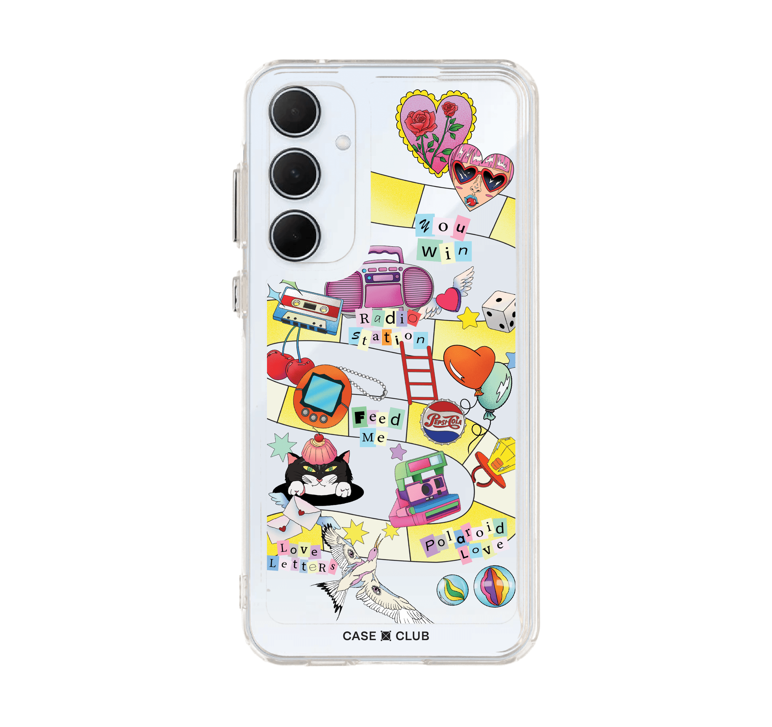 Samsung Galaxy A55 Clear Case Snake & Ladder by Bomfha