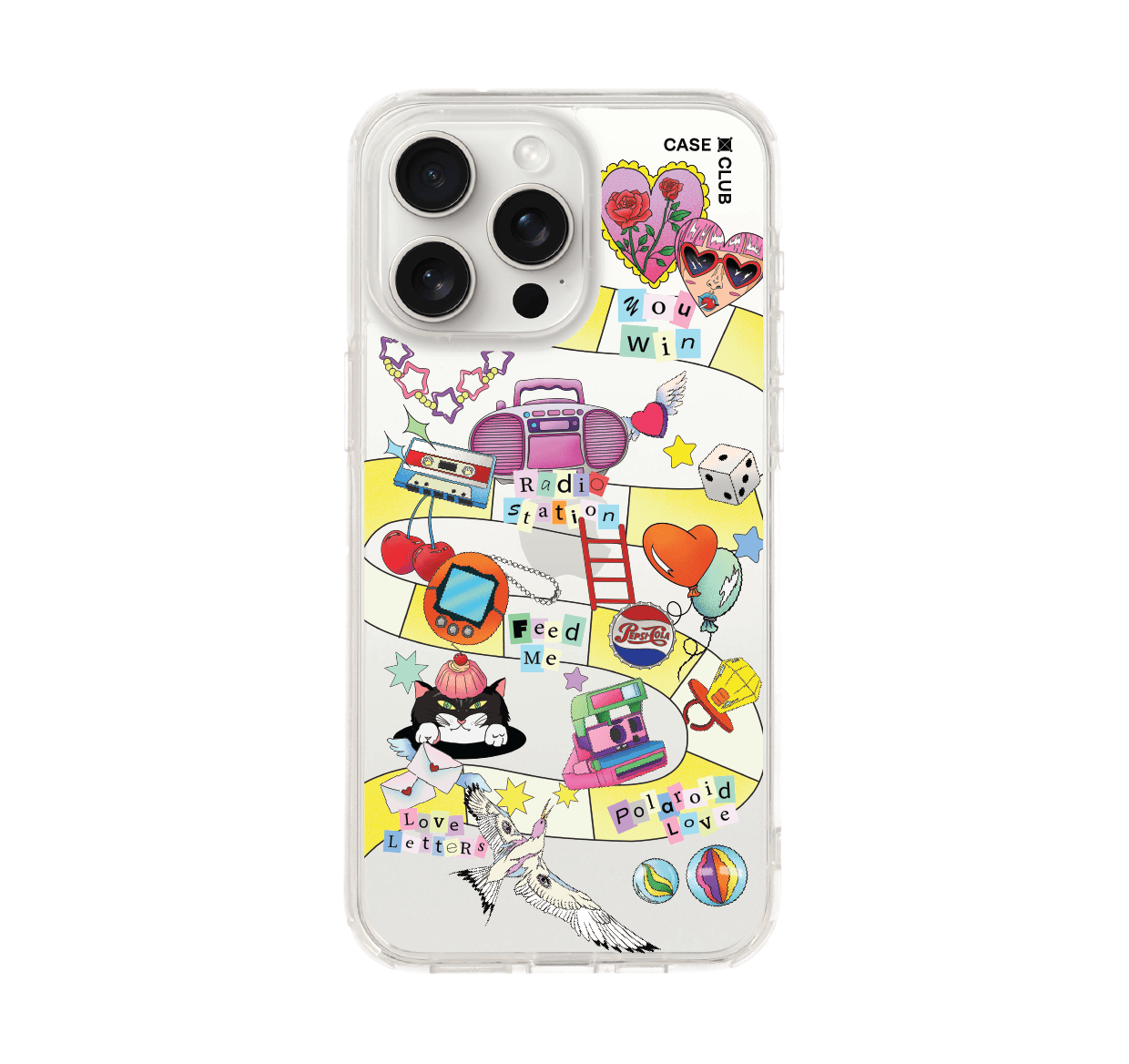 iPhone 15 Pro Max Clear Case Snake & Ladder by Bomfha