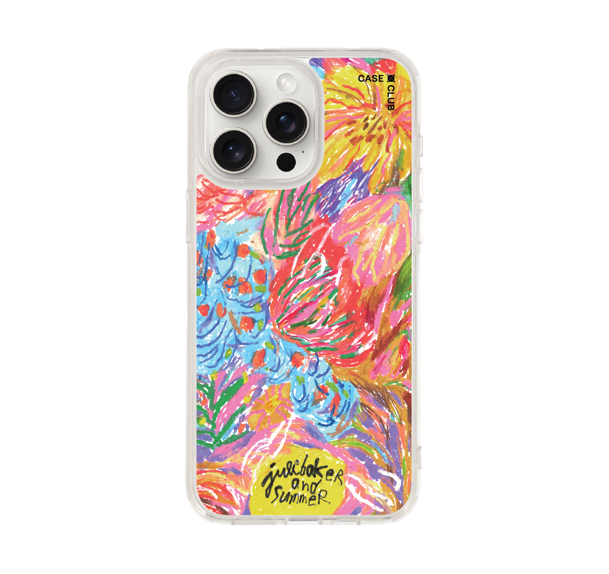 เคสใส iPhone 15 Pro Max Juli Baker ดอกไม้