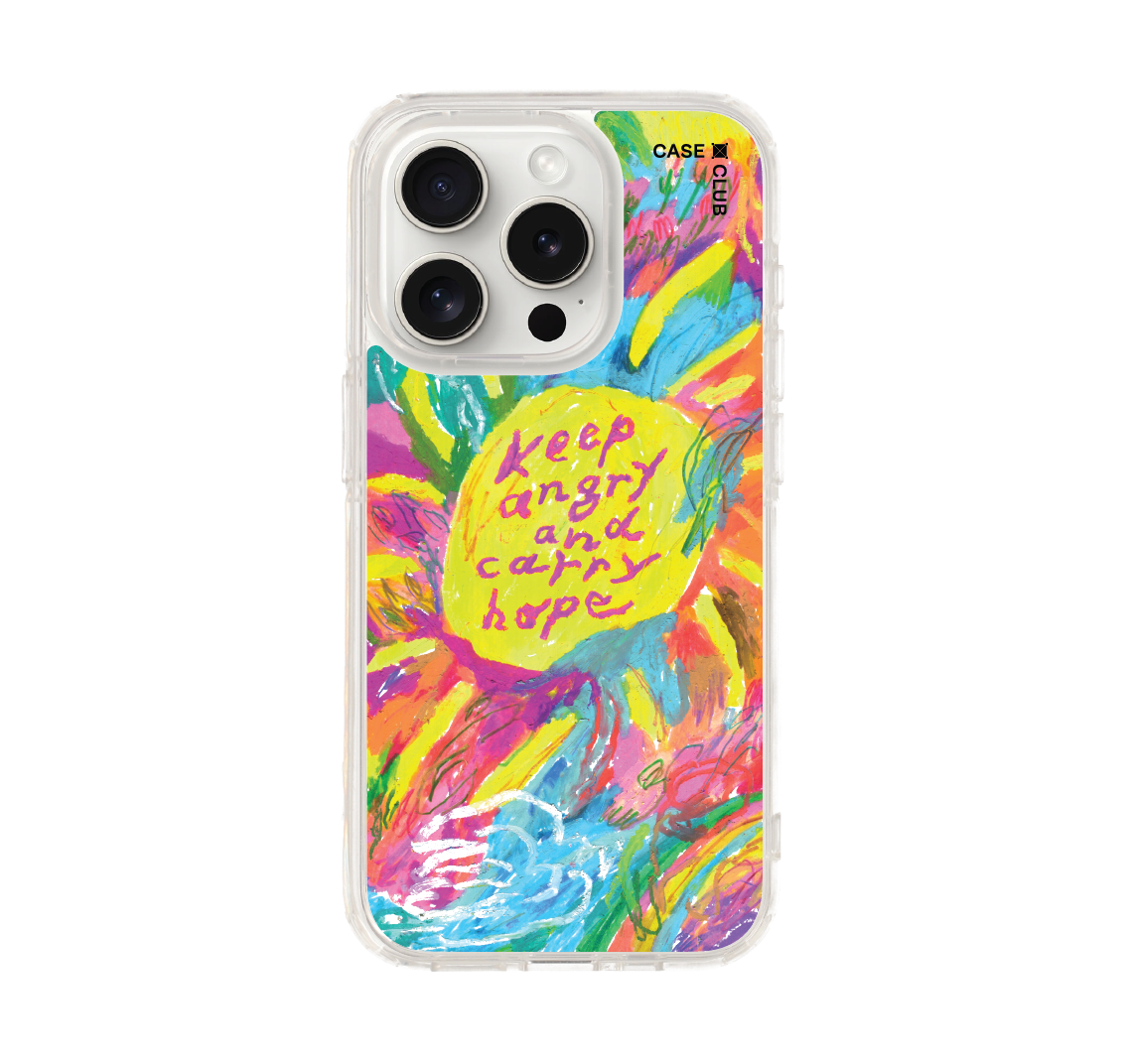 เคสใส iphone 15 pro ลายเซ็นพระอาทิตย์โดย juli baker