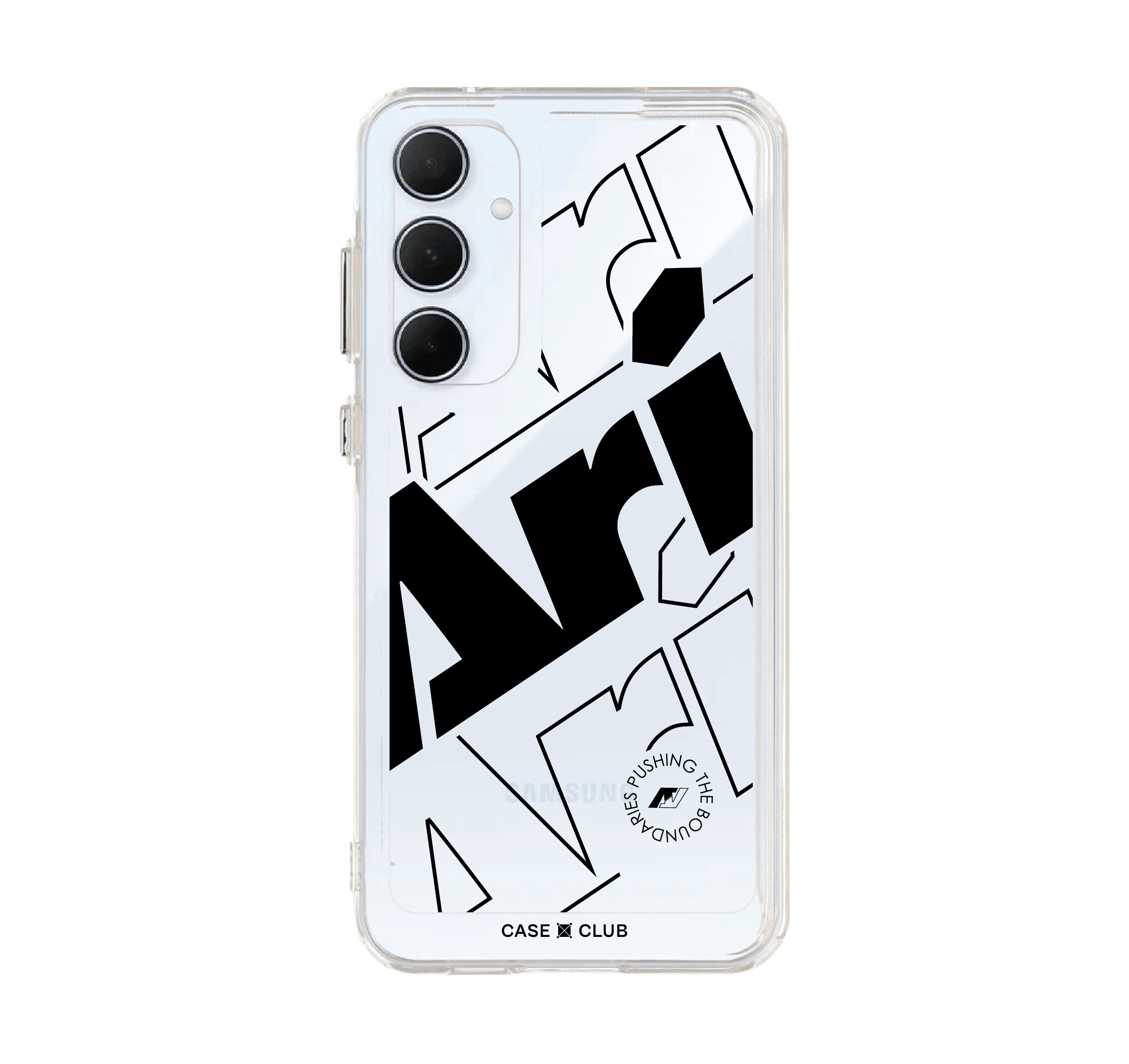 Samsung Galaxy A55 Clear Case ARI Logomania Black