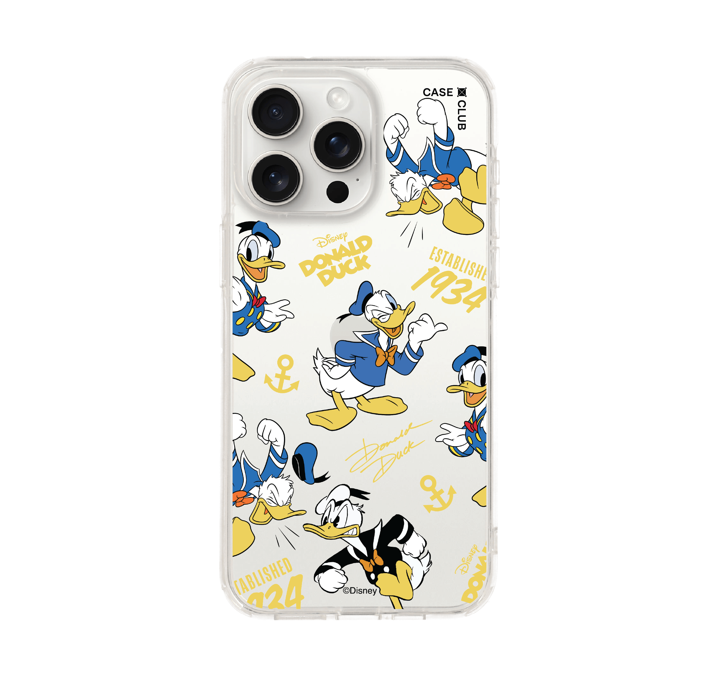 iPhone 15 Pro Max Clear Case Donald Duck 1934