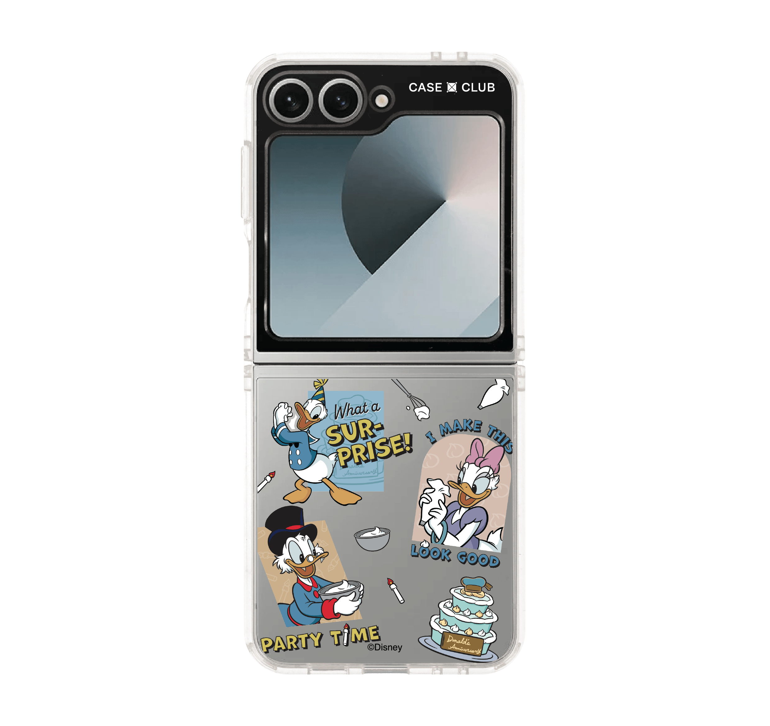 เคสใส samsung galaxy z flip 6 donald duck เค้ก