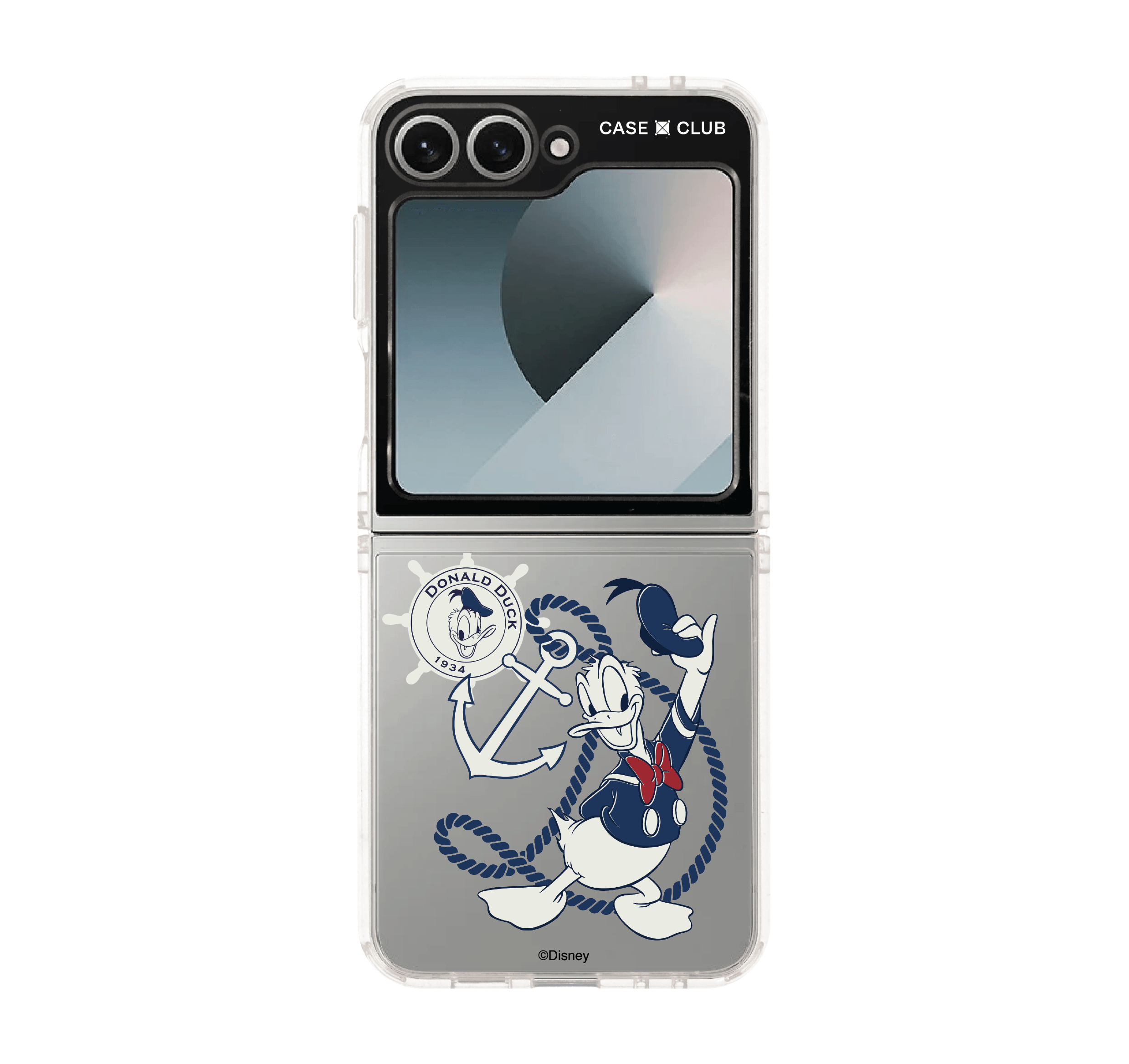 เคสใส samsung galaxy z flip 6 donald duck กะลาสี