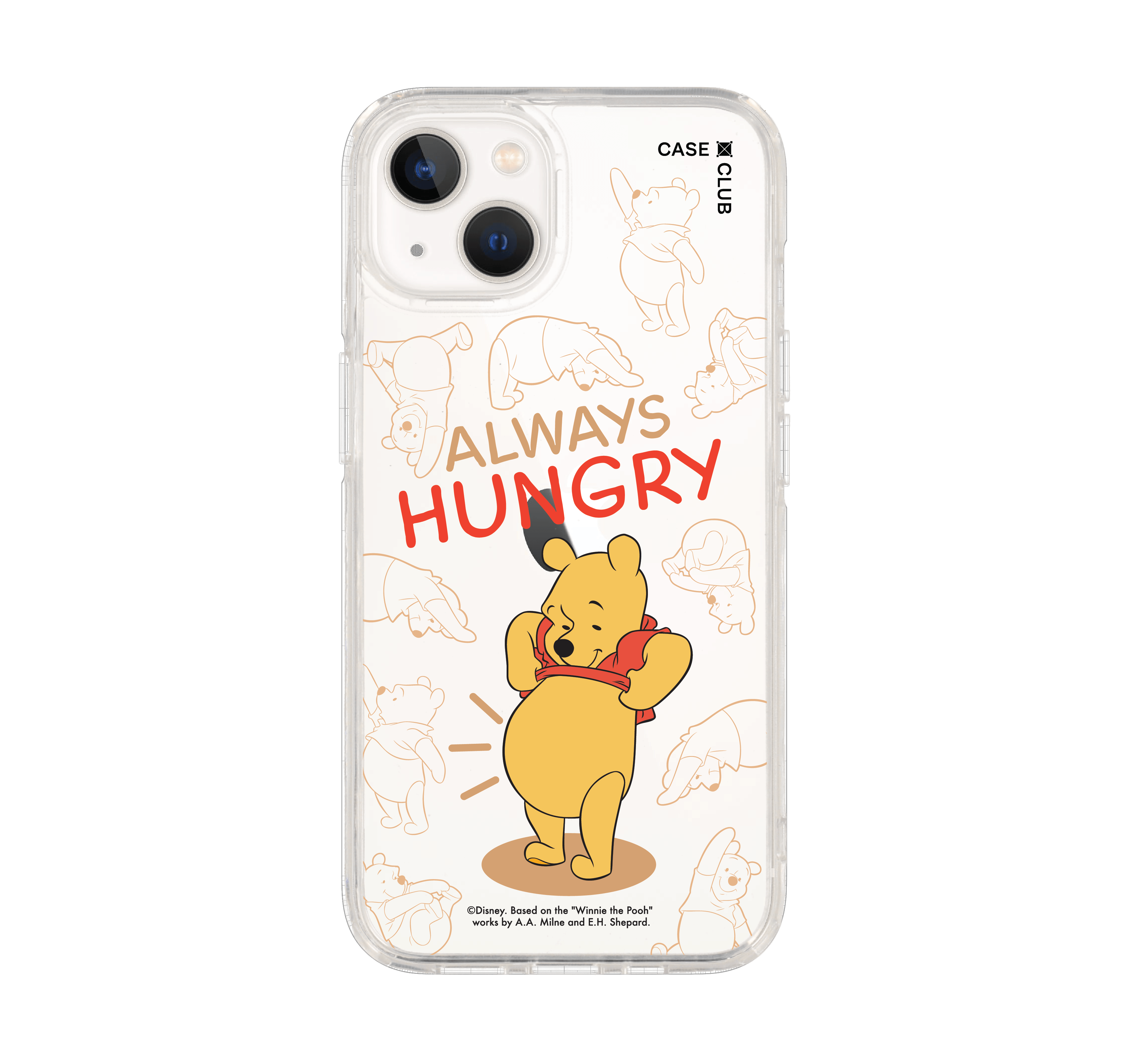 เคสใส iphone 13 winnie the pooh หมีพูห์จอมหิว