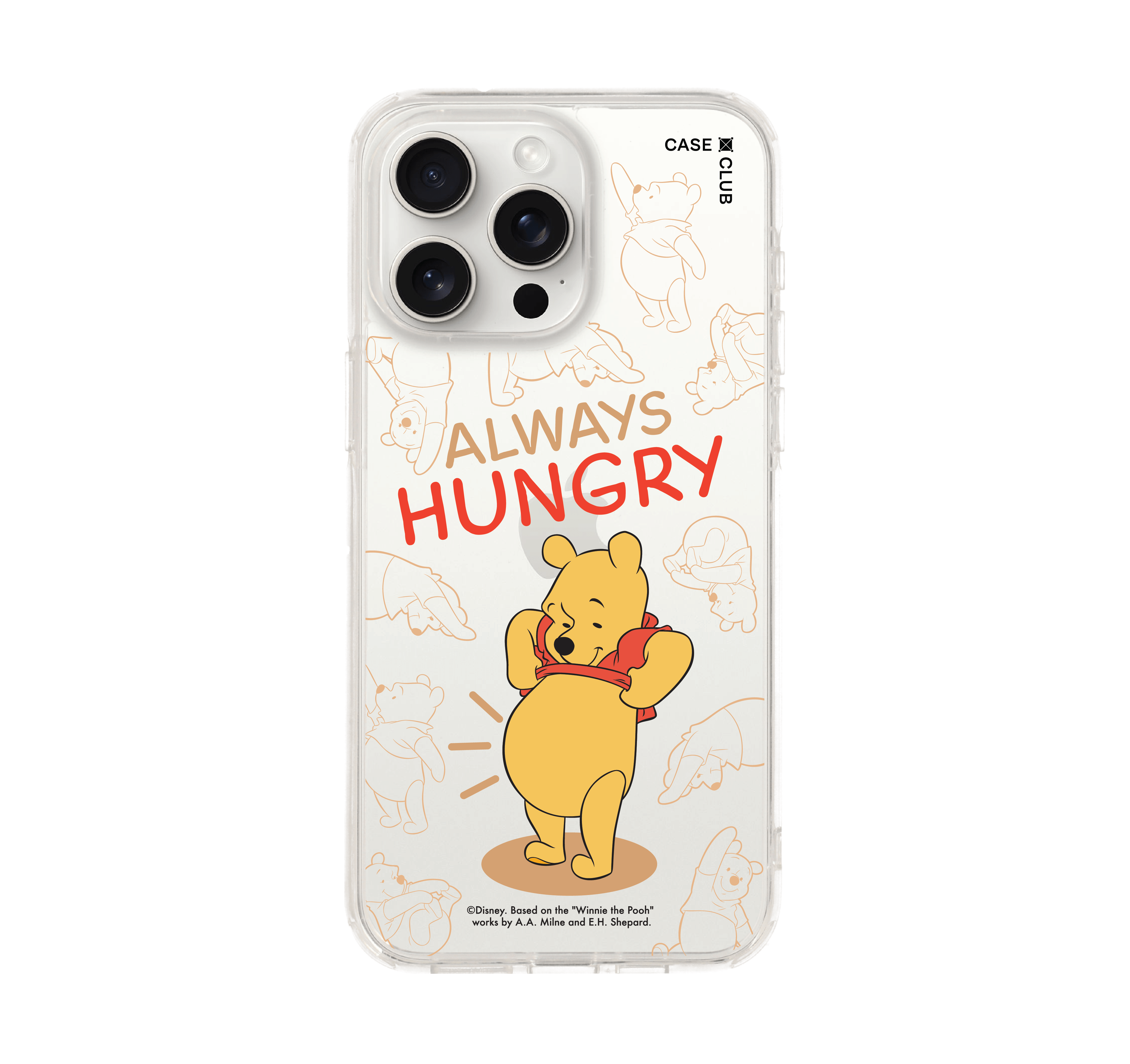 เคสใส iPhone 15 Pro Max Winnie The Pooh หิวจัง