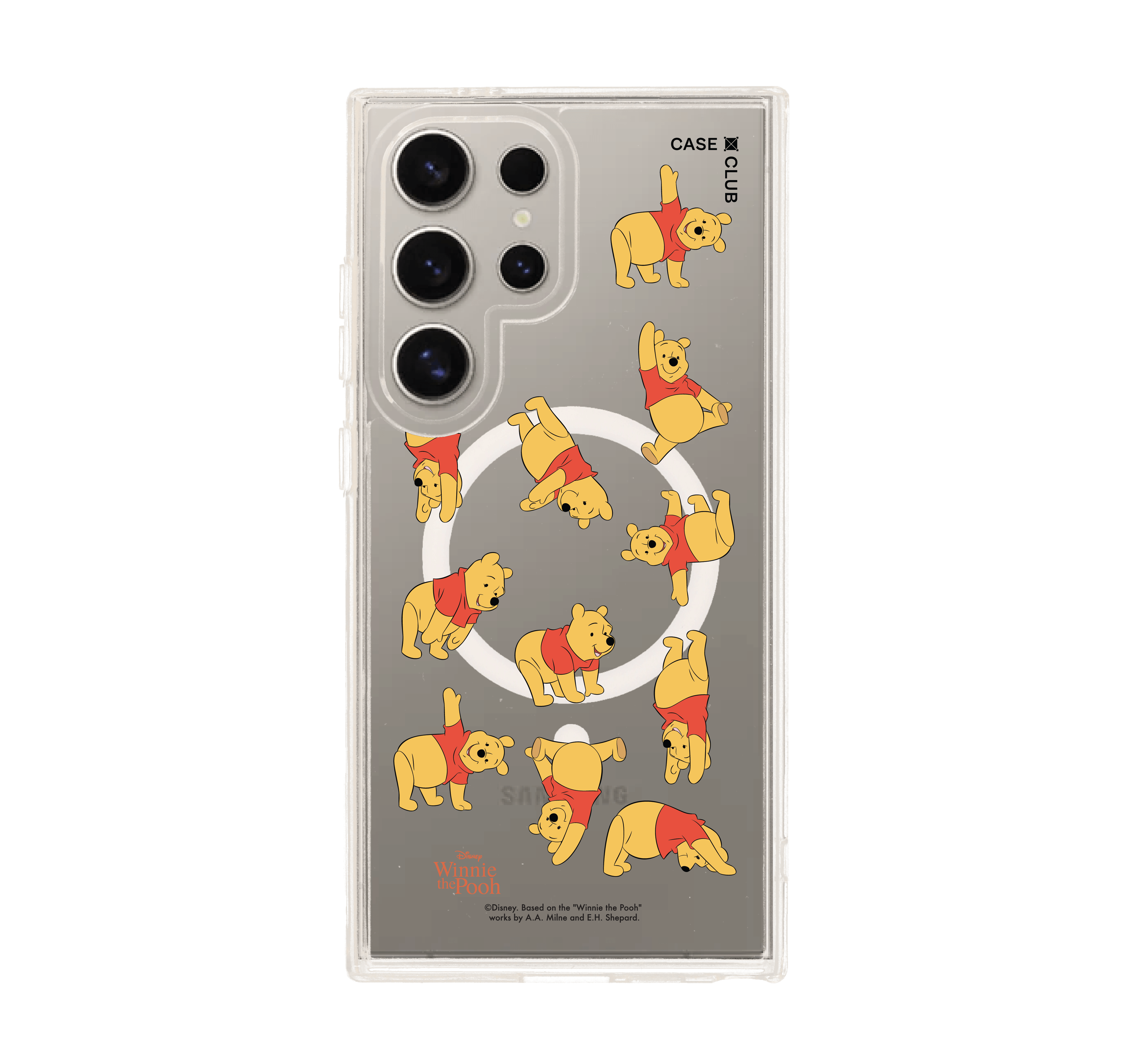Samsung Galaxy S24 Ultra Clear MagSafe Winnie the Pooh Pattern