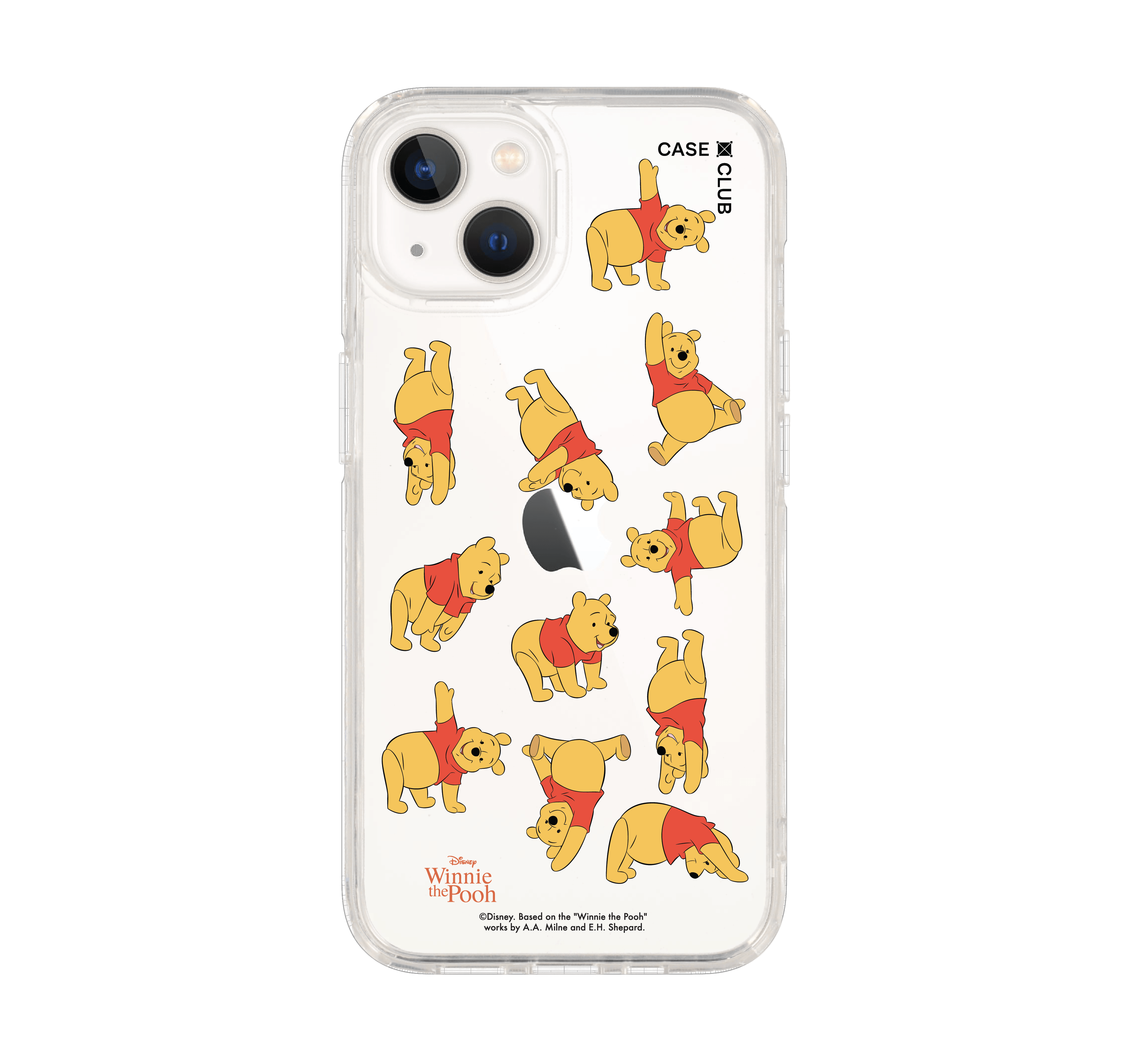 เคสใส iphone 13 winnie the pooh โพสท่าสไตล์หมีพูห์