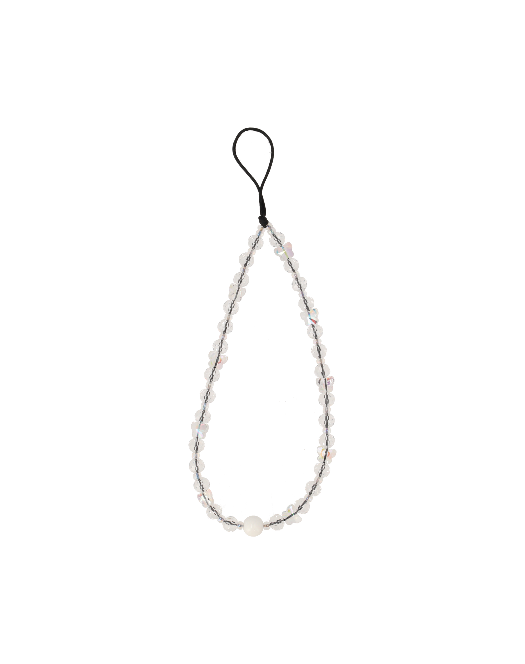 charm black-white butterfly
