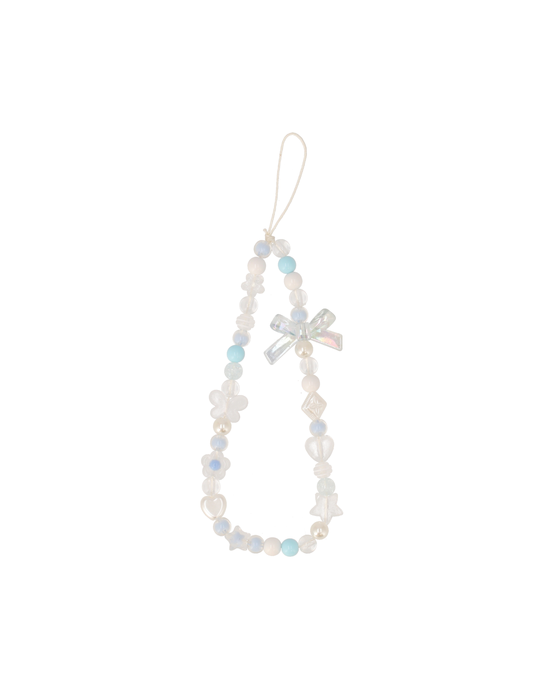 charm blue-white bow