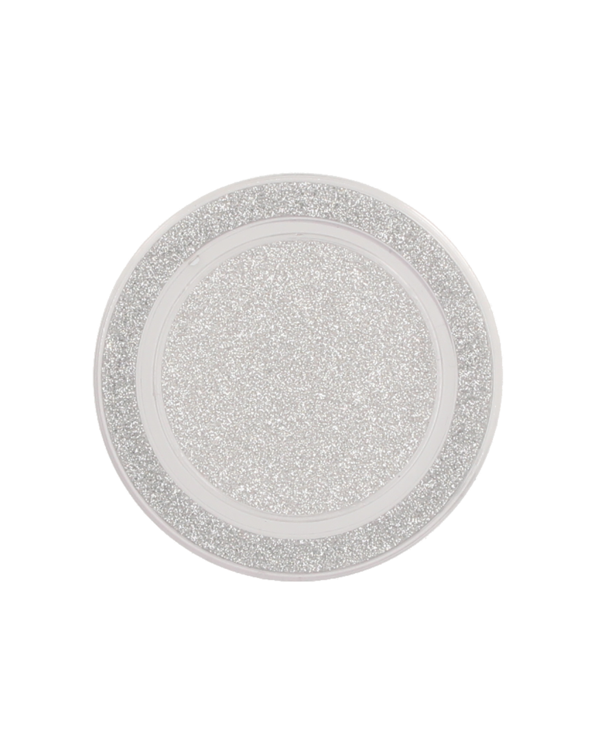 silver grey glitter popgrip