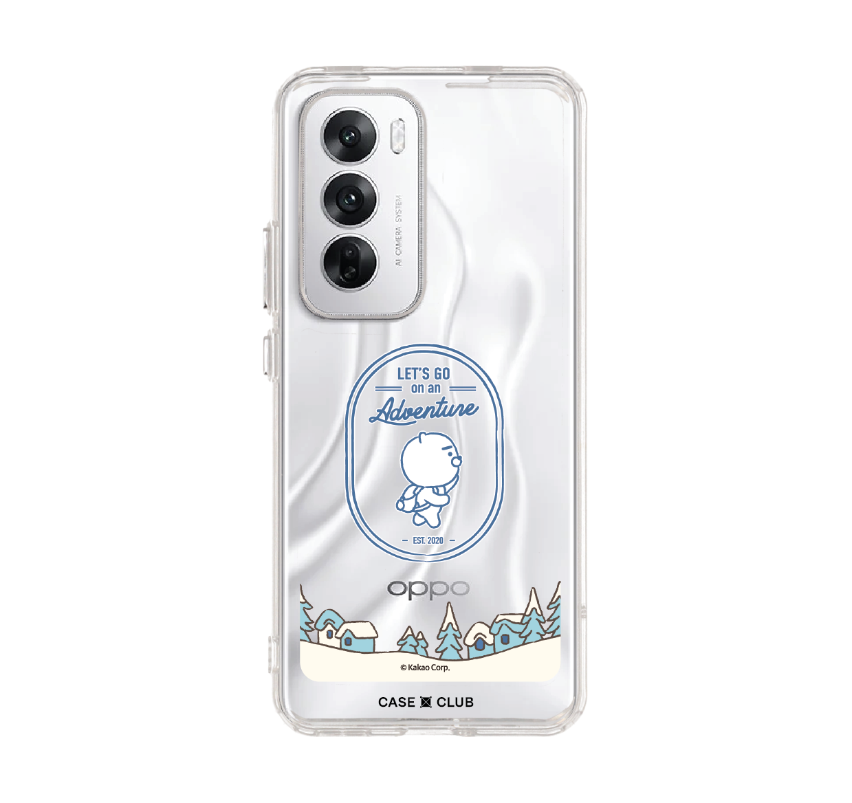 Oppo Reno 12 Clear Case Kakao Ryan Adventure
