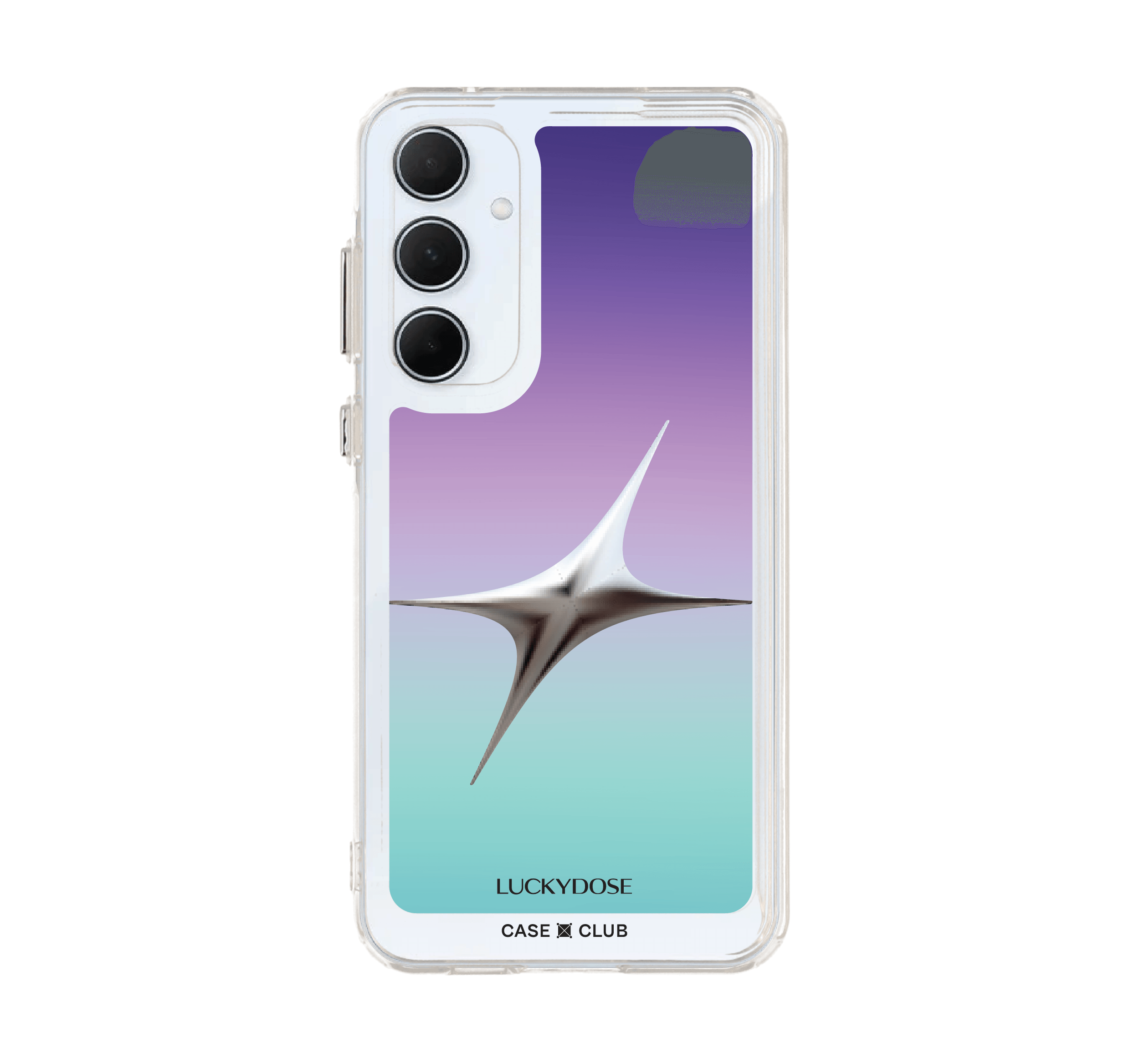 Samsung Galaxy A55 Clear Case LuckyDose Monday Lucky Color