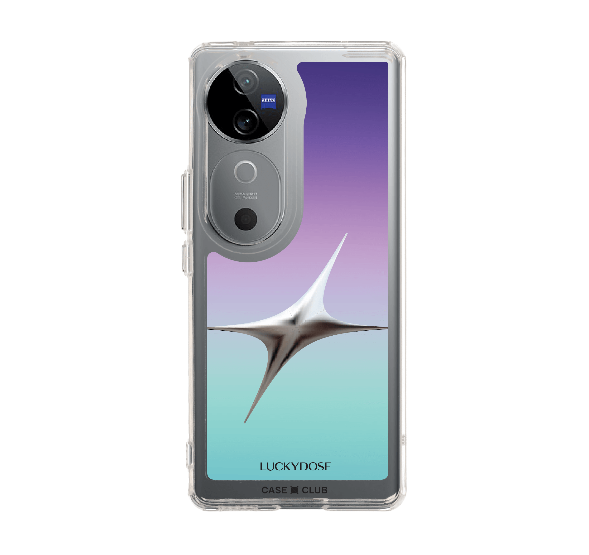 Vivo V40 5G Clear Case LuckyDose Monday Lucky Color