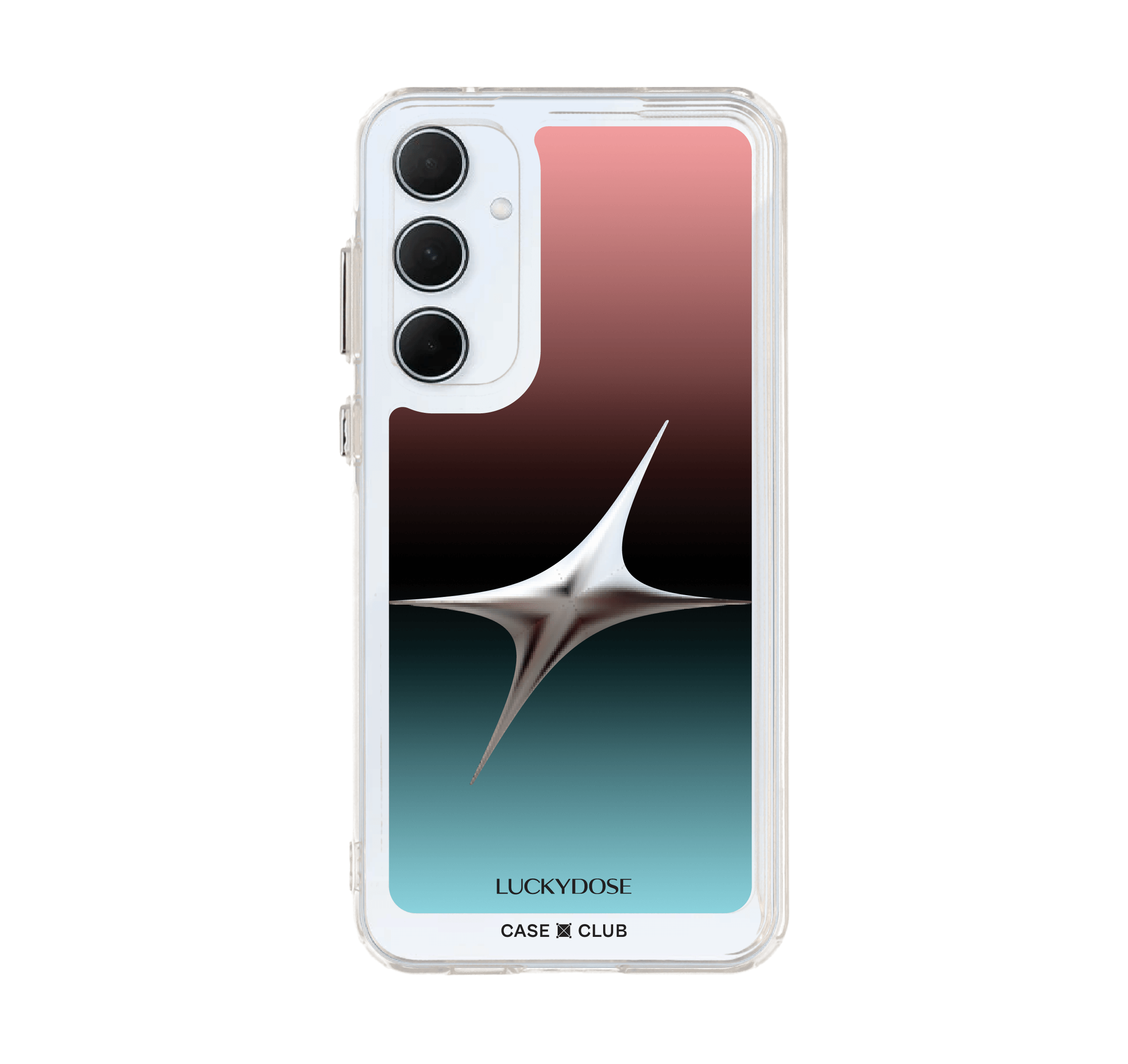 Samsung Galaxy A55 Clear Case LuckyDose Saturday Lucky Color