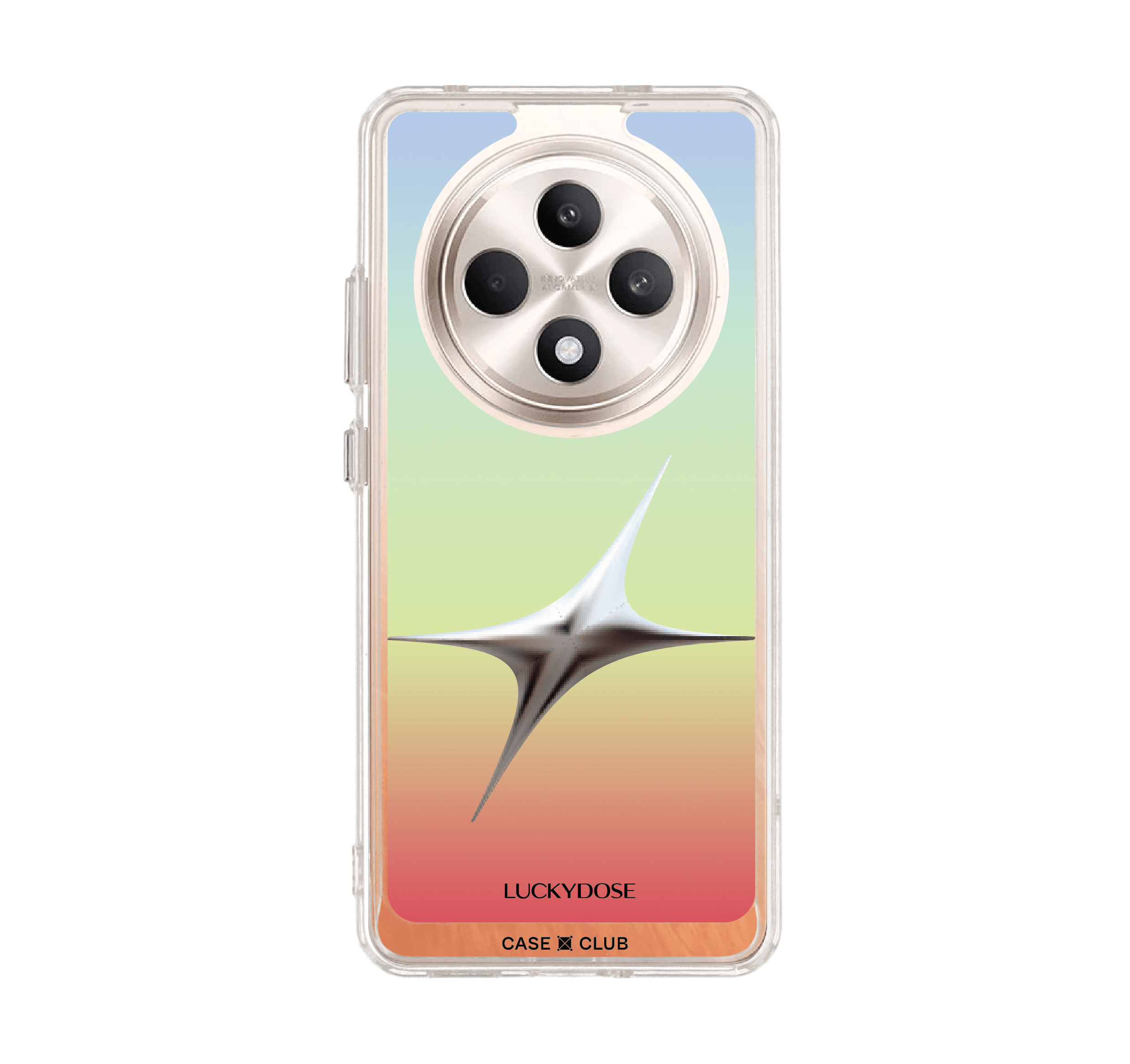 Oppo Reno 12F Clear Case LuckyDose Thursday Lucky Color