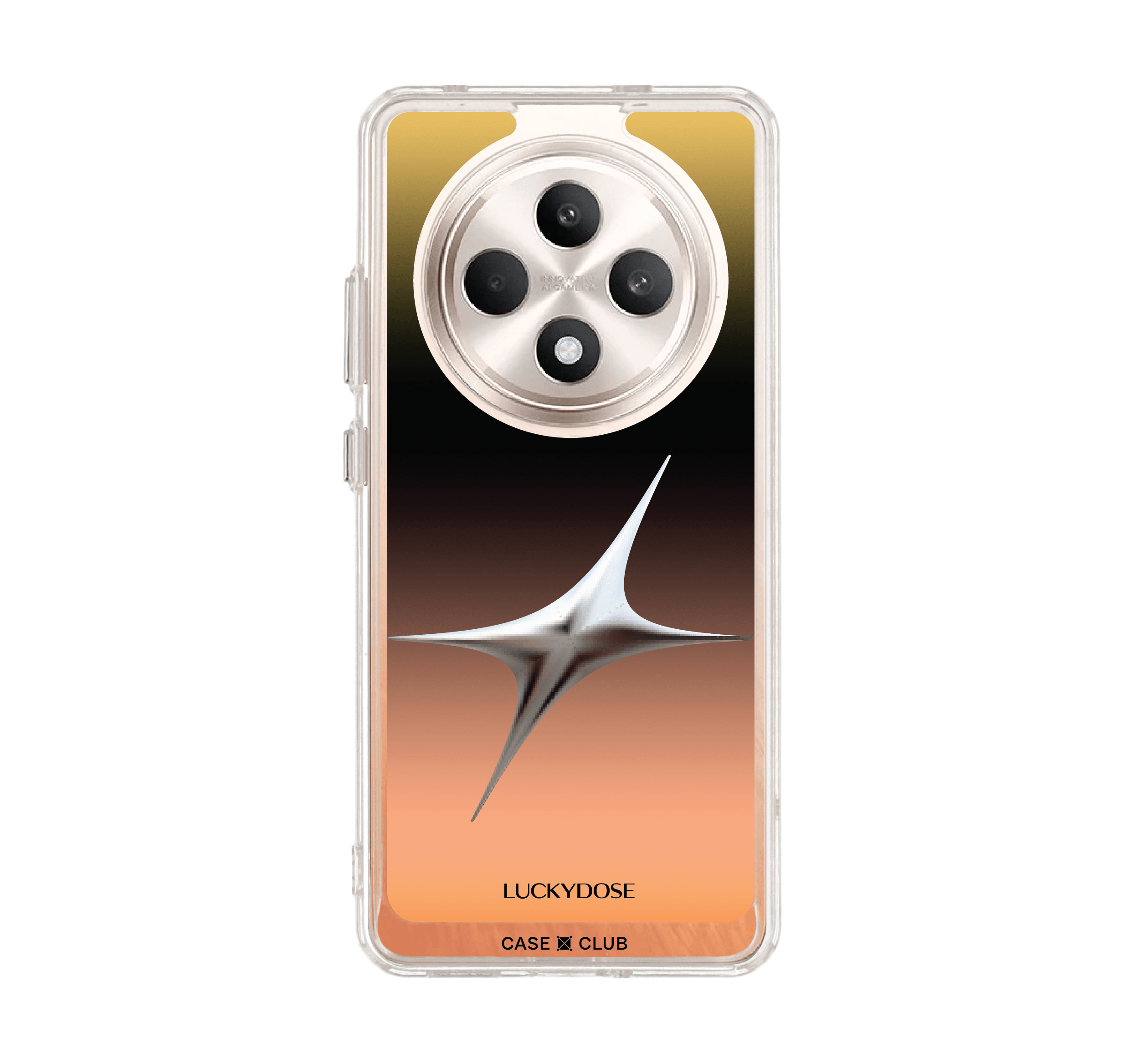 เคสใส oppo reno 12f luckydose สีมงคลวันพุธ (กลางวัน)