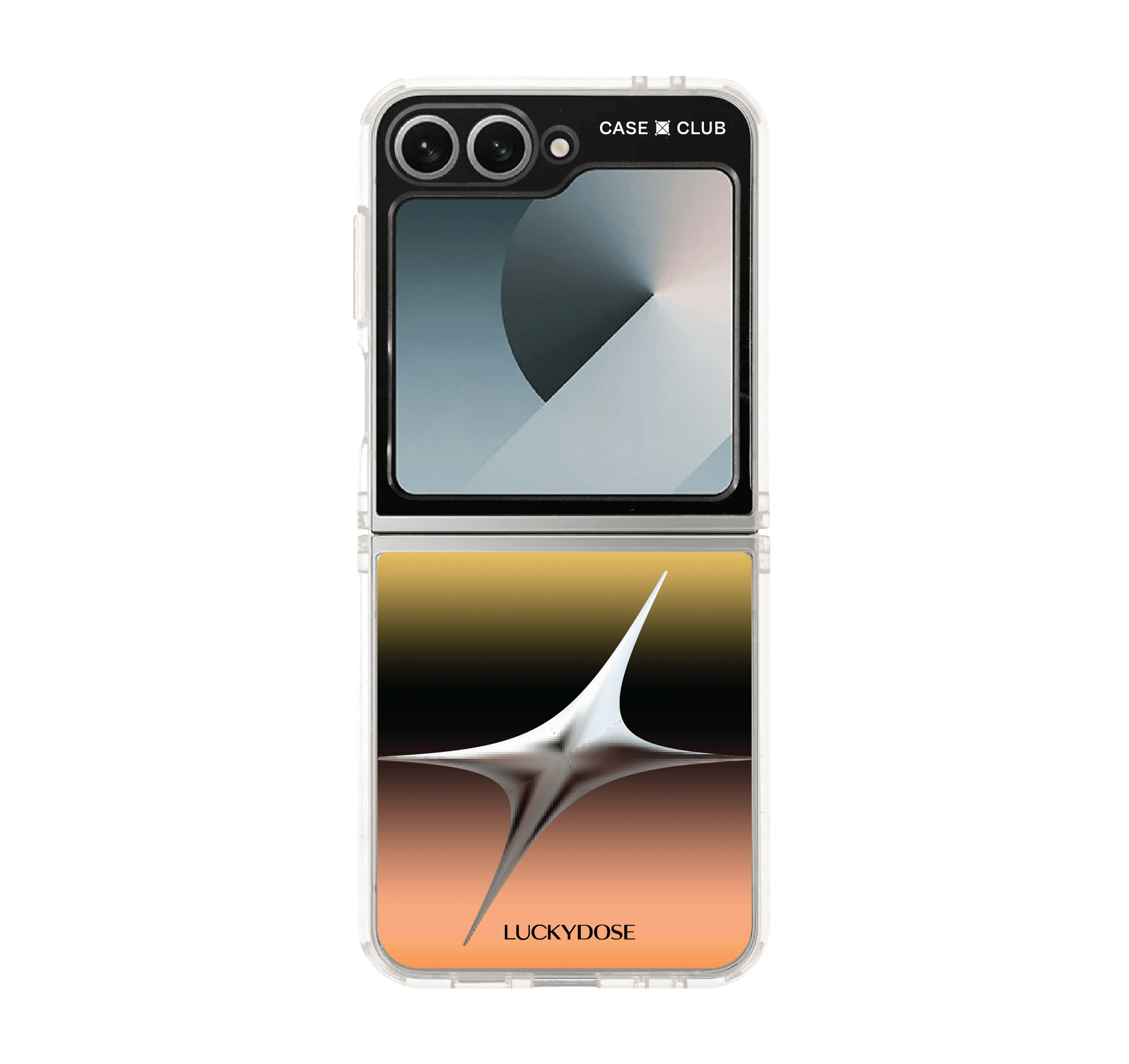 เคสใส samsung galaxy z flip 6 luckydose สีมงคลวันพุธ (กลางวัน)