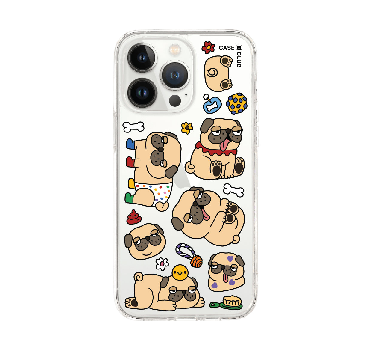 เคสใส iPhone 14 Pro Max ปั๊กน้อยน่ารัก