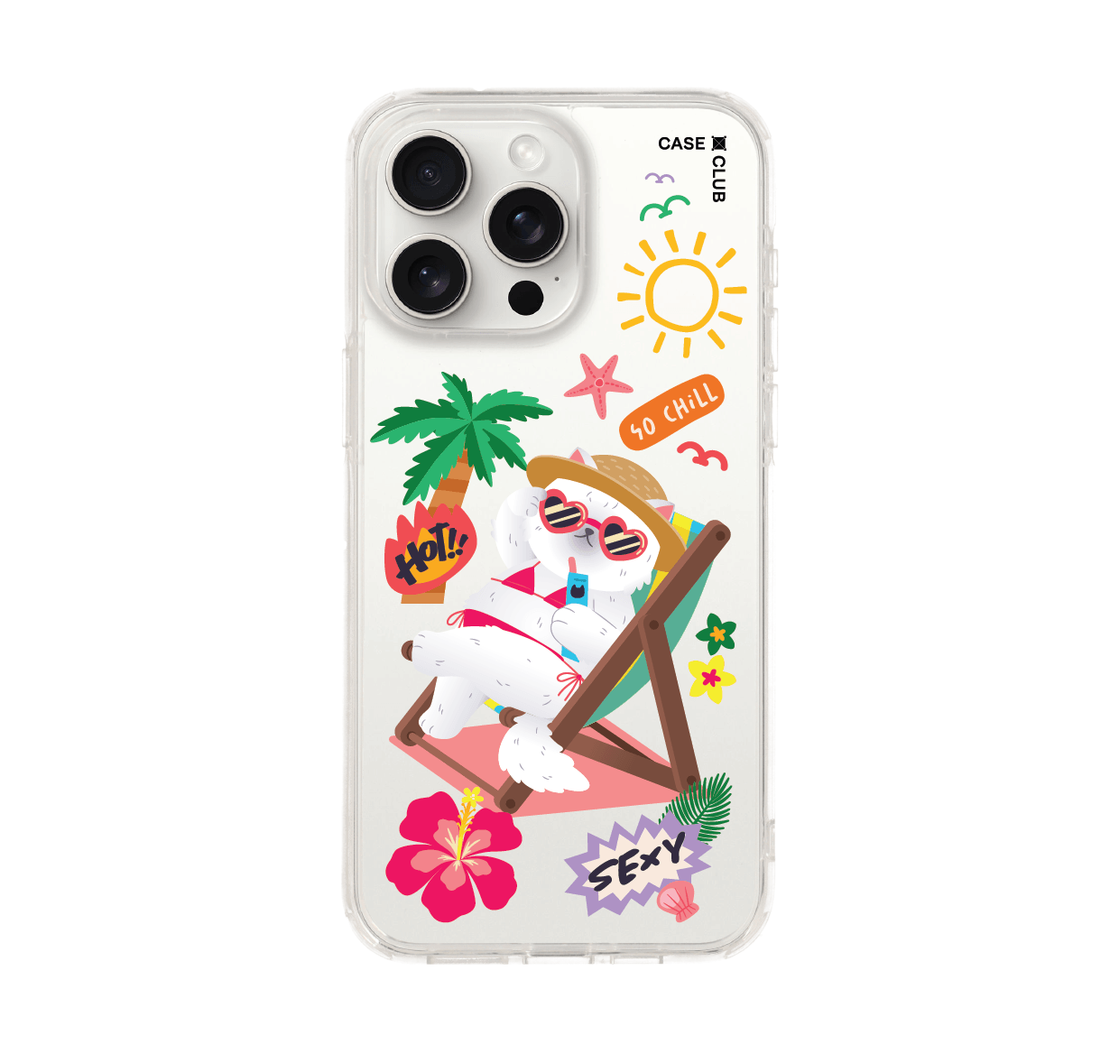 เคสใส iPhone 15 Pro Max แมวบิกินี่