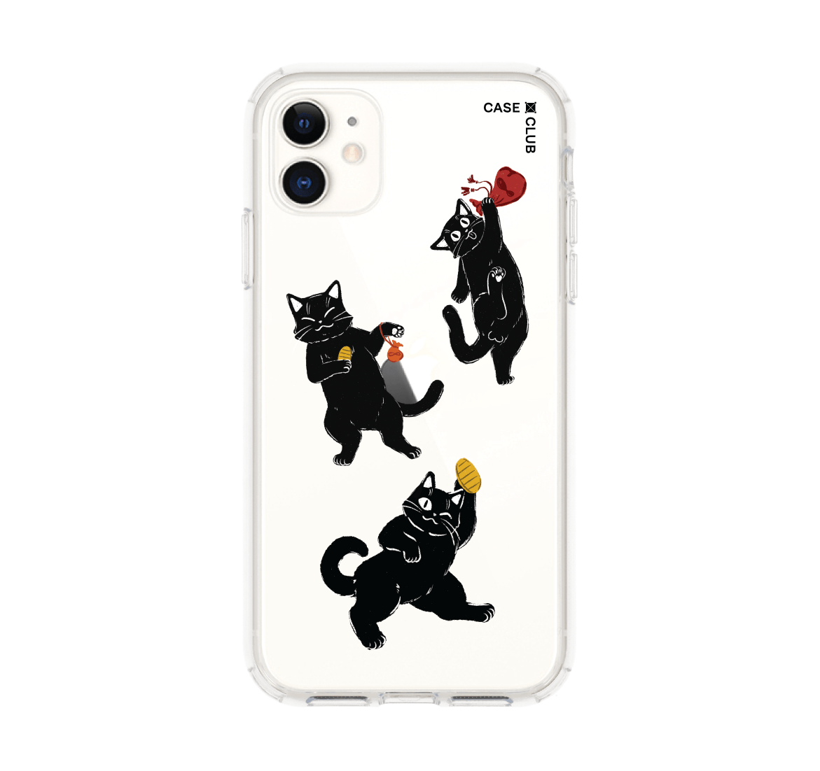 เคสใส iphone 11 ชีวิตแมวดำ