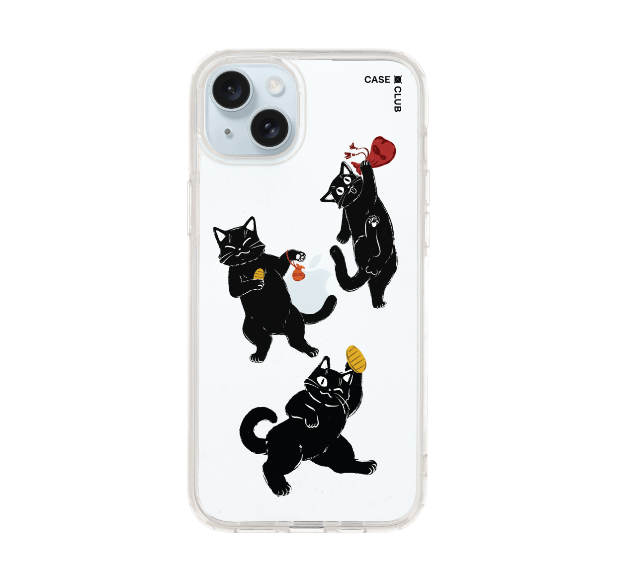 เคสใส iPhone 15 Plus ชีวิตแมวดำ