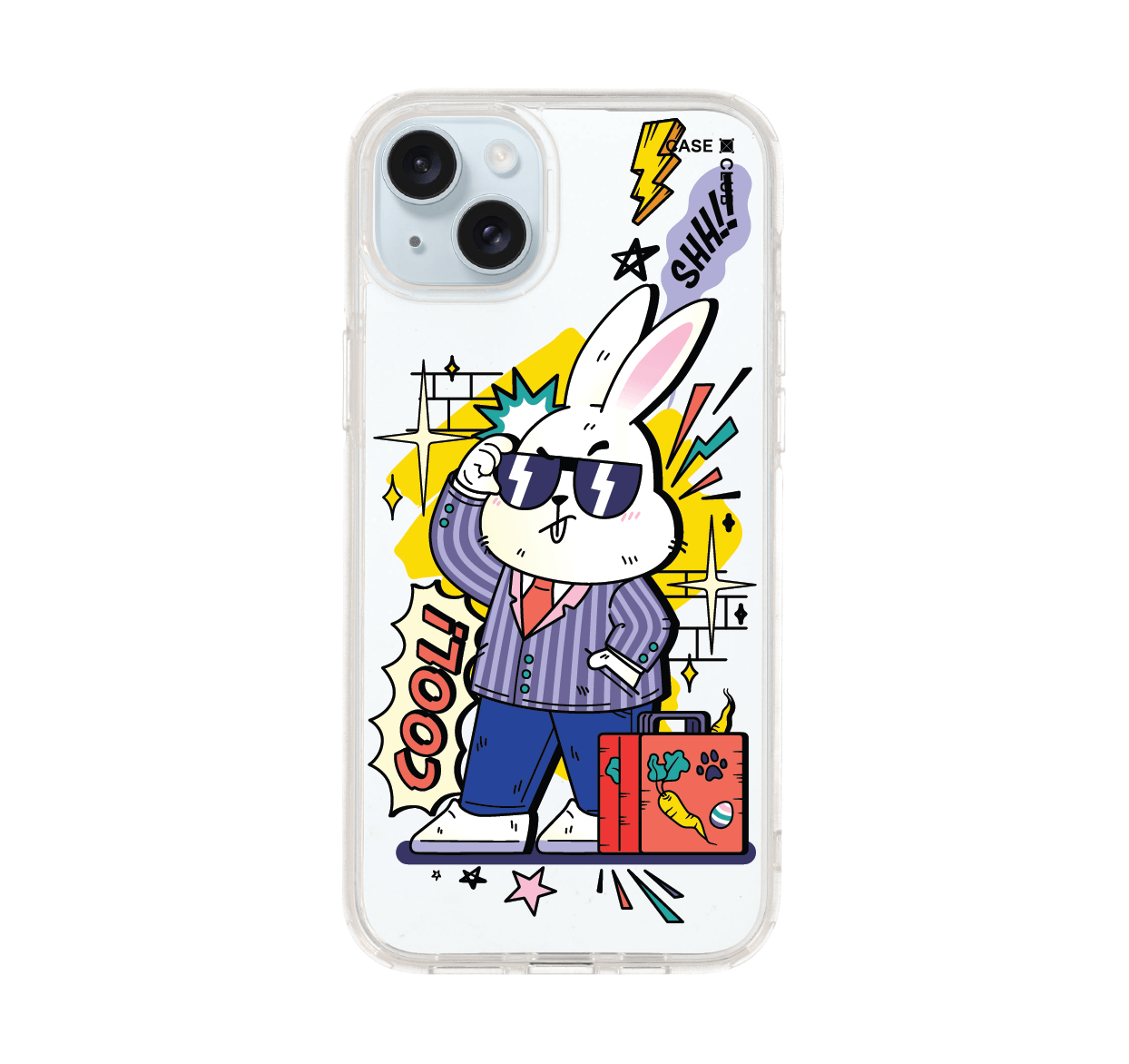เคสใส iPhone 15 Plus บอสกระต่าย