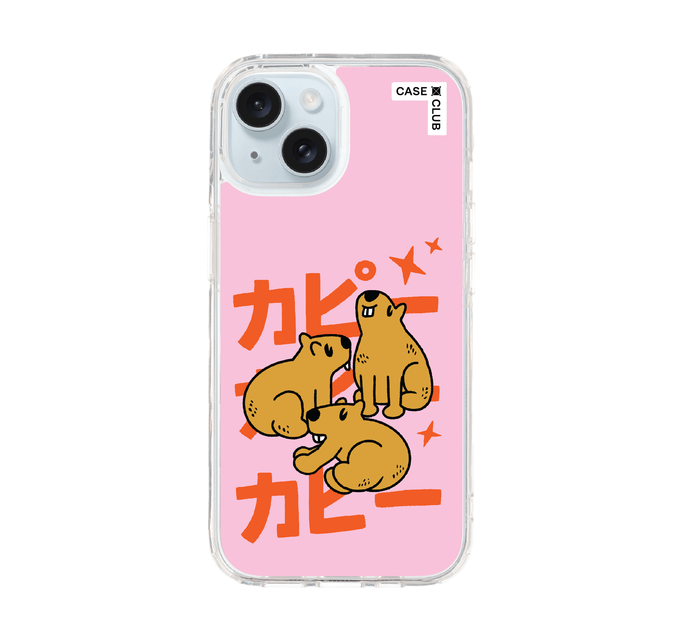 เคสใส iPhone 15 แก๊งคาปิบาร่า
