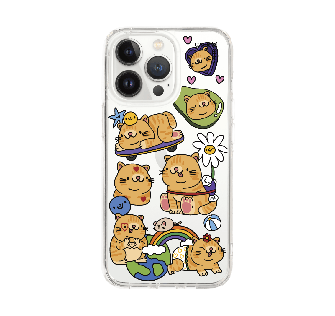 เคสใส iphone 13 pro แมวเวิลด์ทัวร์