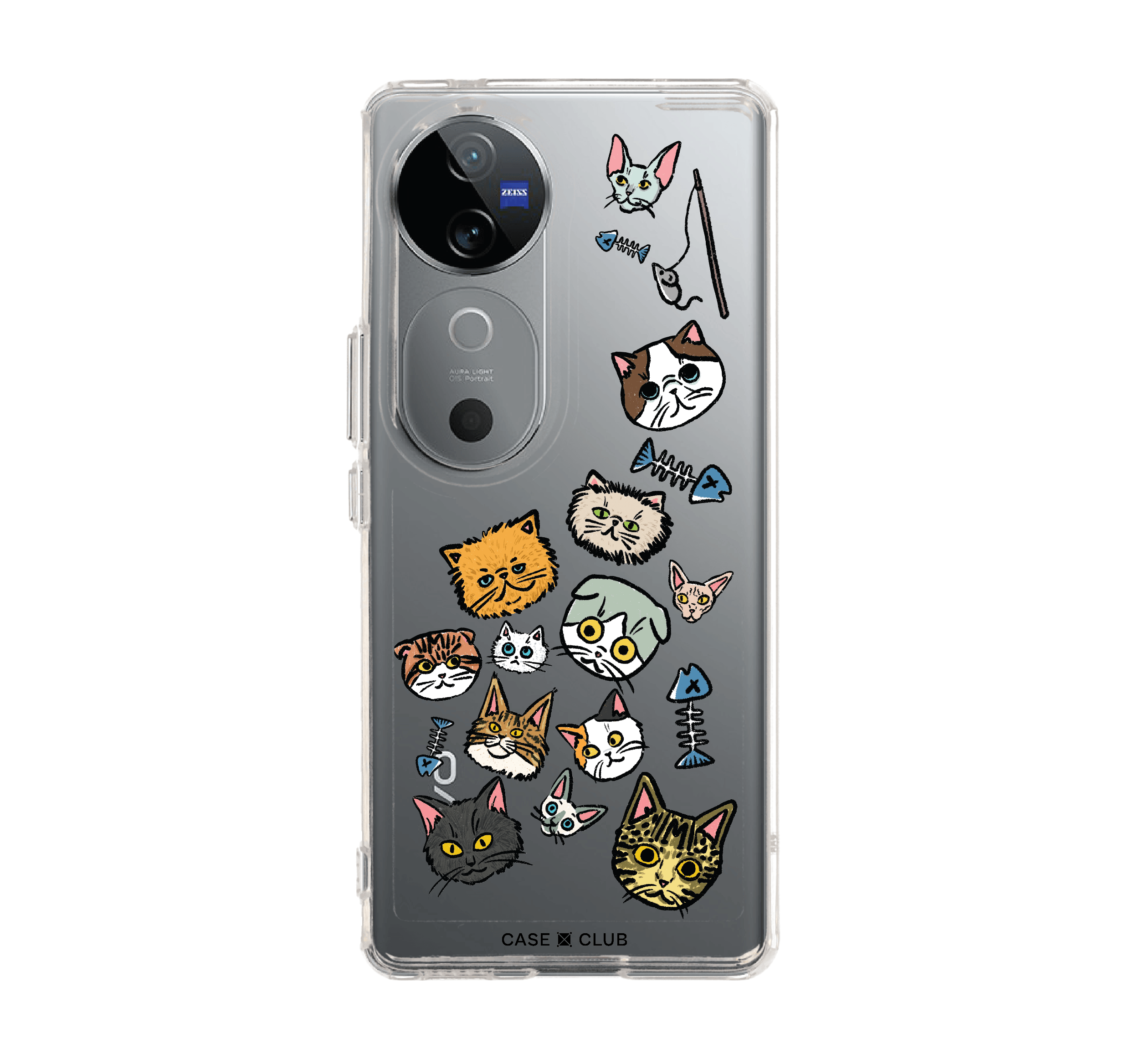 เคสใส vivo v40 5g ลายแมวน่ารัก