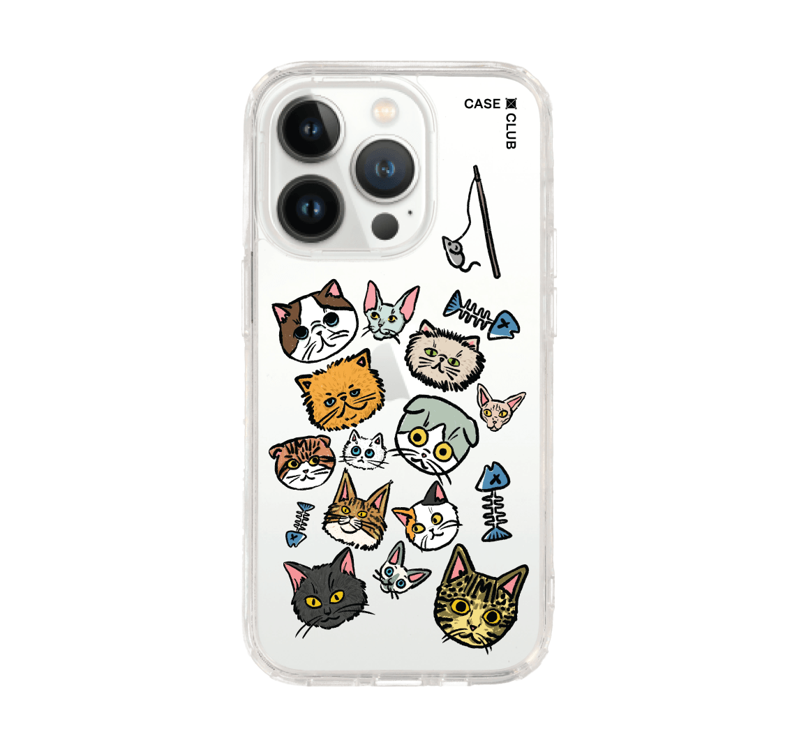 เคสใส iPhone 14 Pro ลายแมวน่ารัก