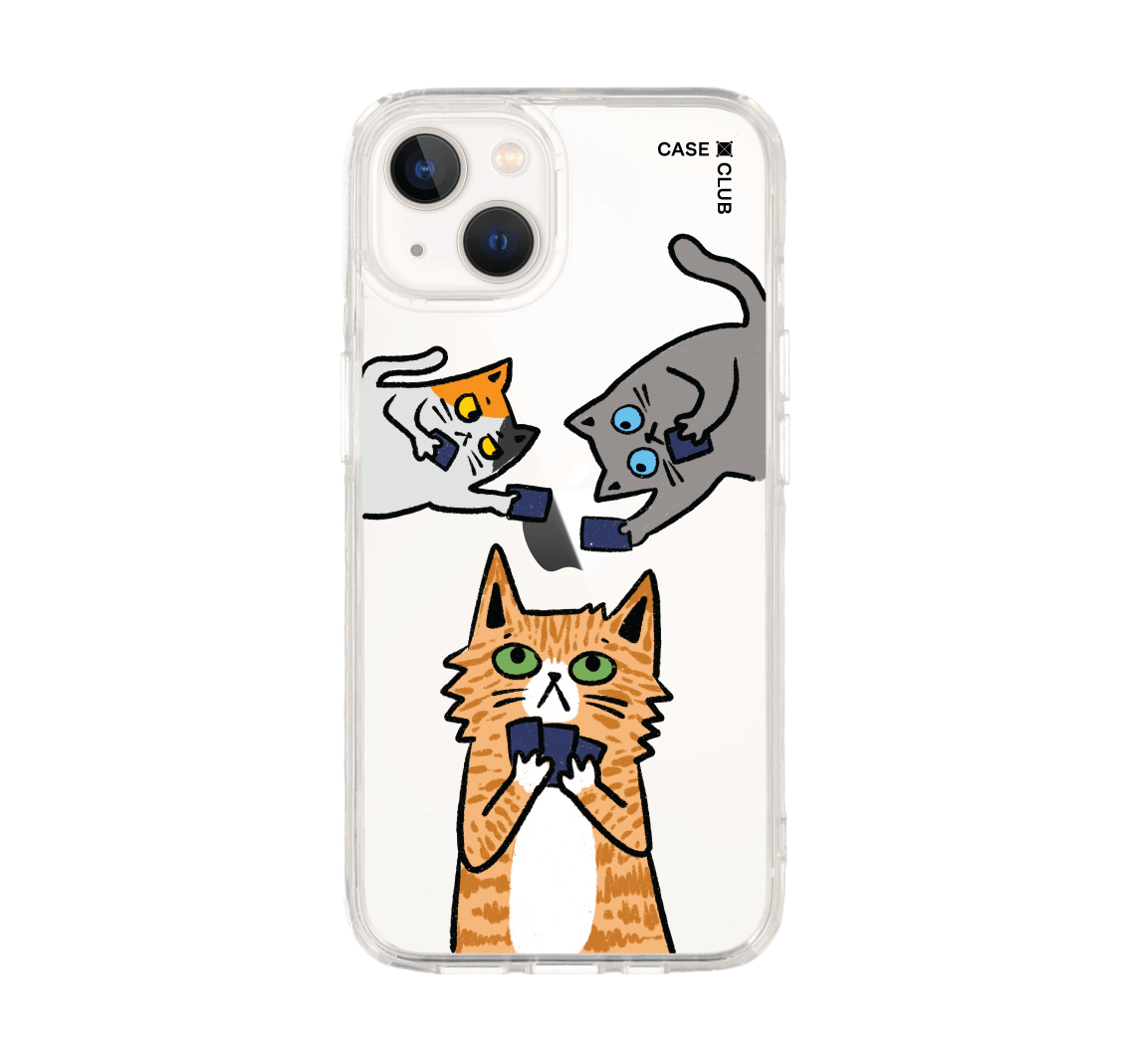 เคสใส iPhone 13 แมวกับไพ่