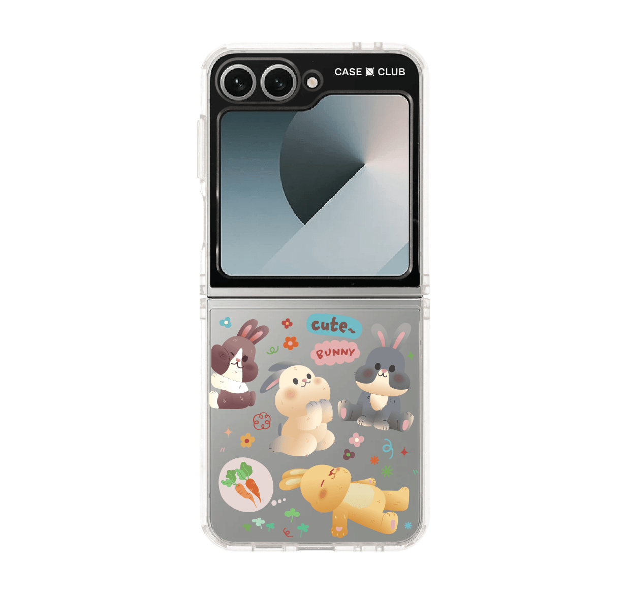 เคสใส samsung galaxy z flip 6 กระต่ายคิวท์