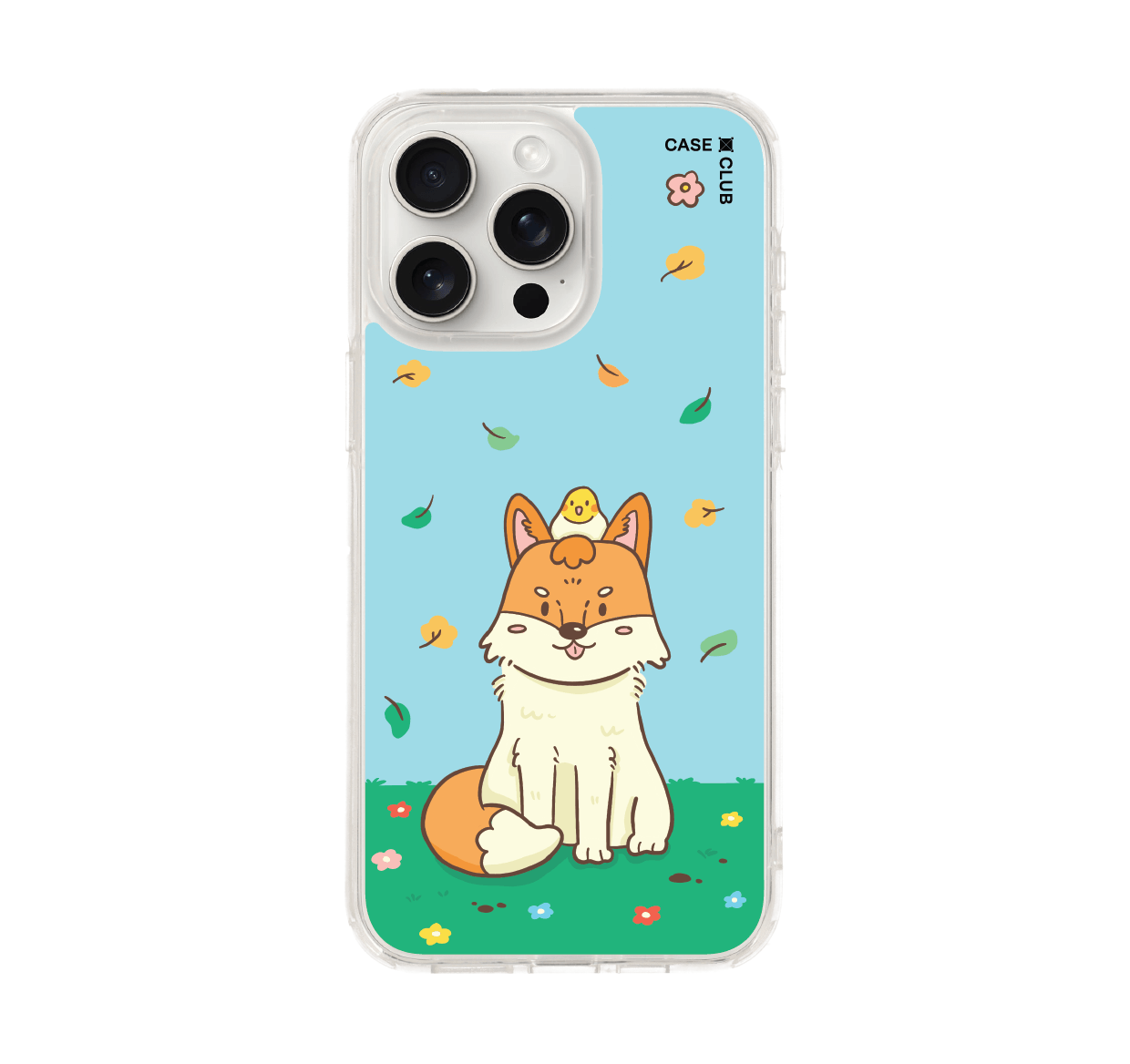 เคสใส iPhone 15 Pro Max จิ้งจอกฤดูใบไม้ร่วง