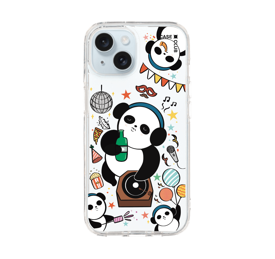 เคสใส iPhone 15 แพนด้า DJ