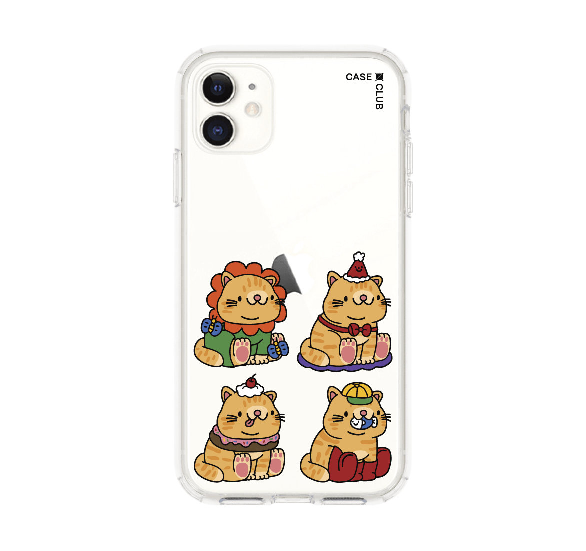 เคสใส iphone 11 แมวแต่งตัวเชิด