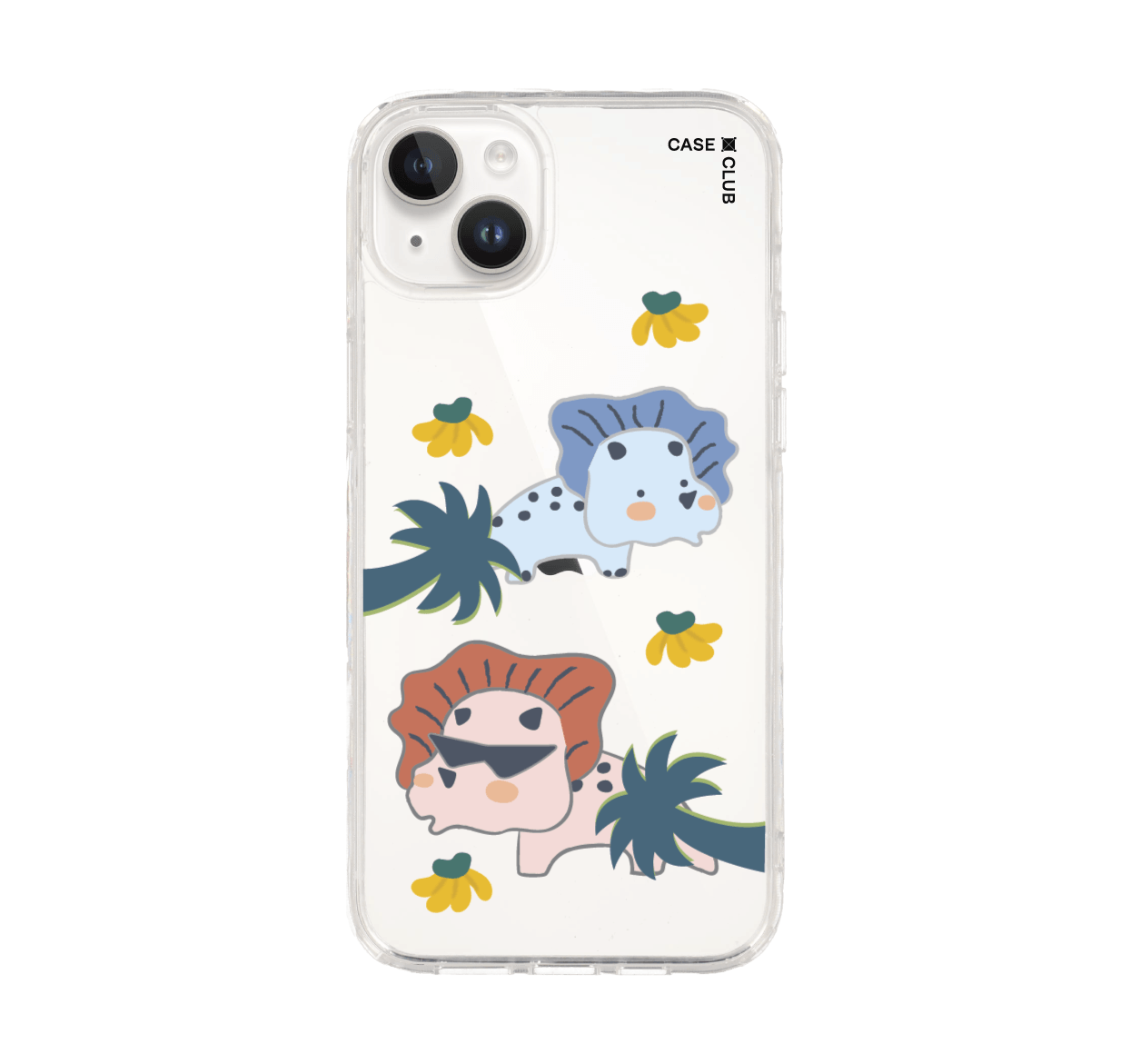 เคสใส iPhone 14 Plus ไดโนคู่