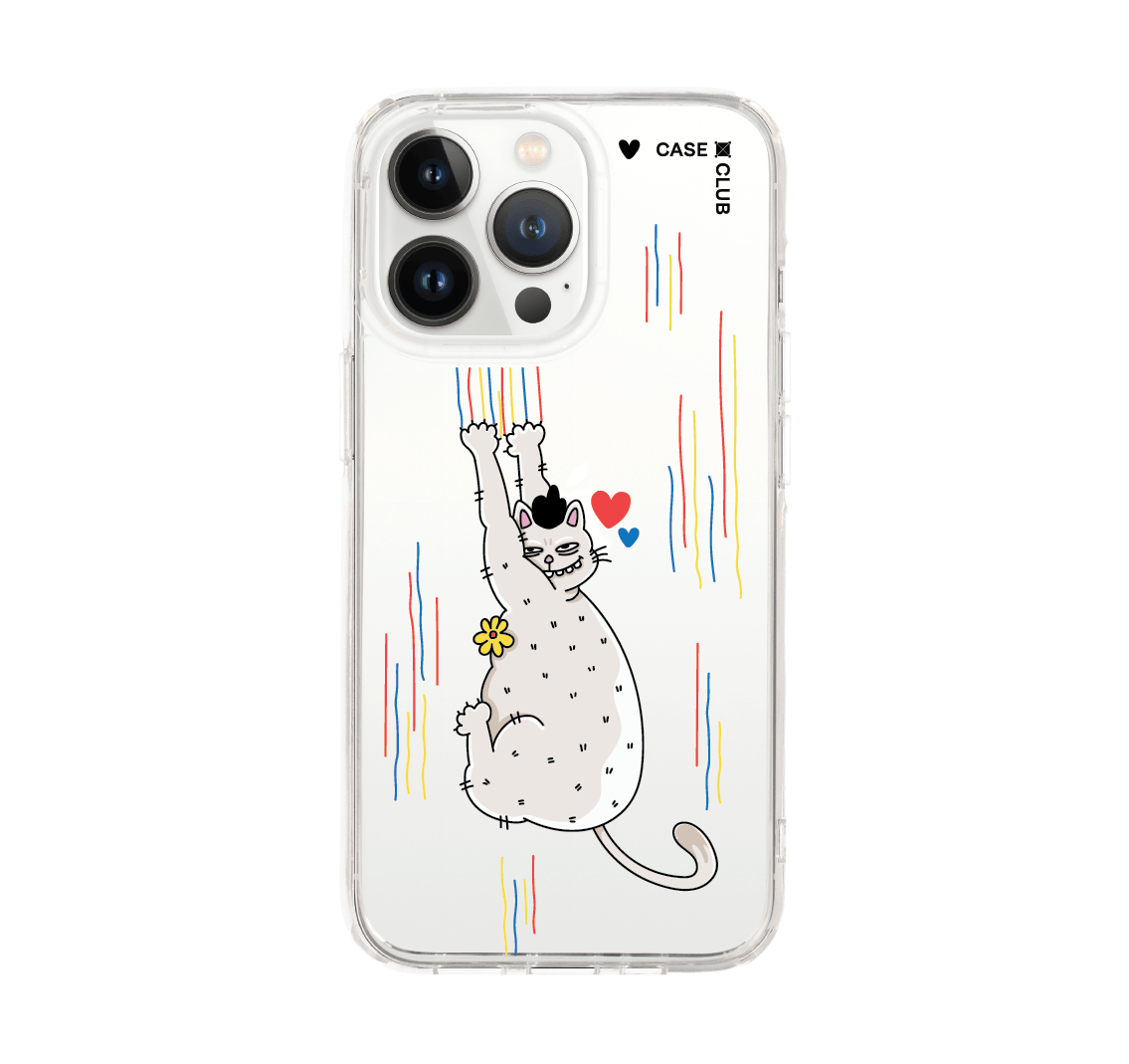 เคสใส iPhone 13 Pro แมวล้ม