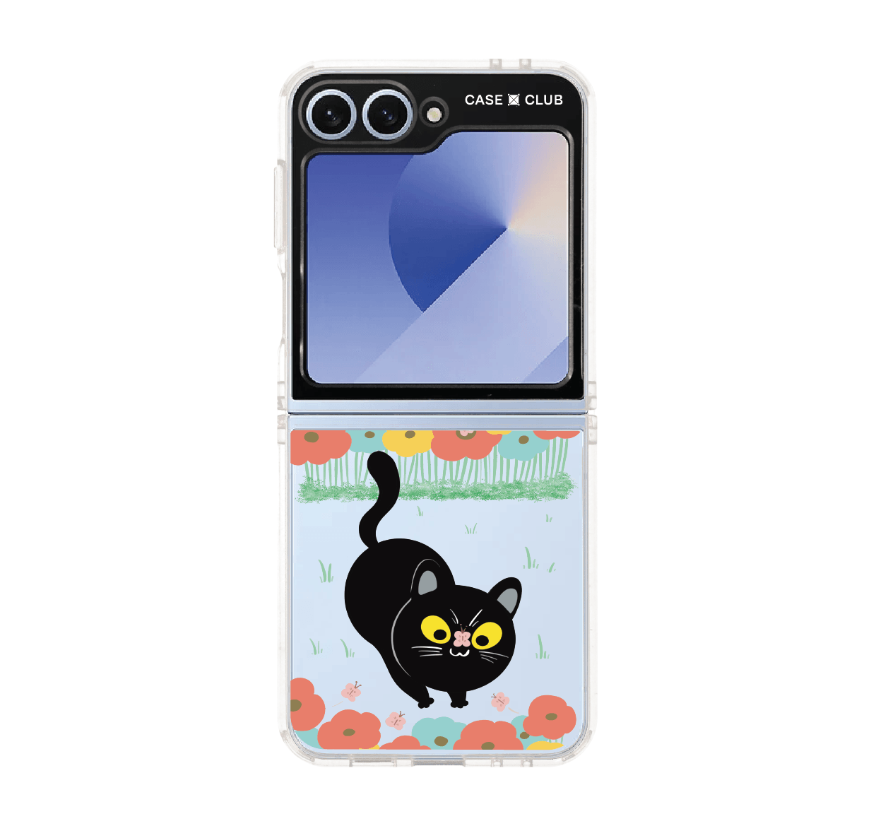 flower black cat