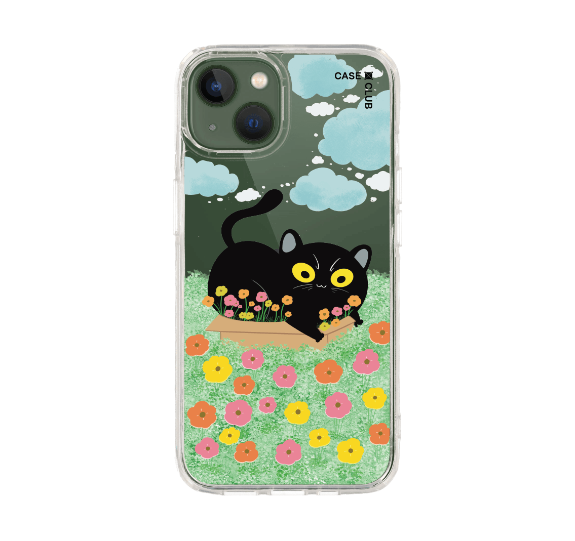 garden black cat