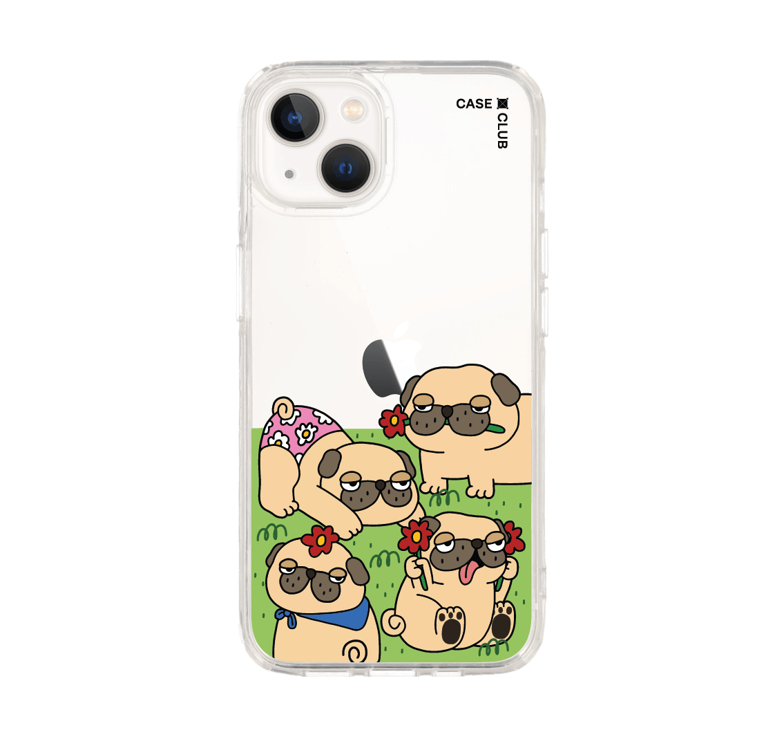 เคสใส iPhone 13 ปั๊กในสวน