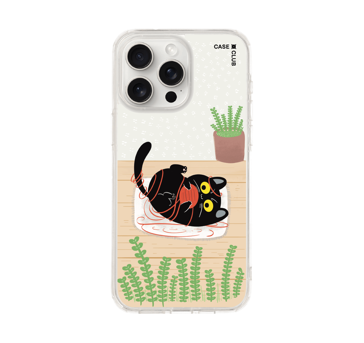 เคสใส iphone 15 pro max แมวดำบ้าน