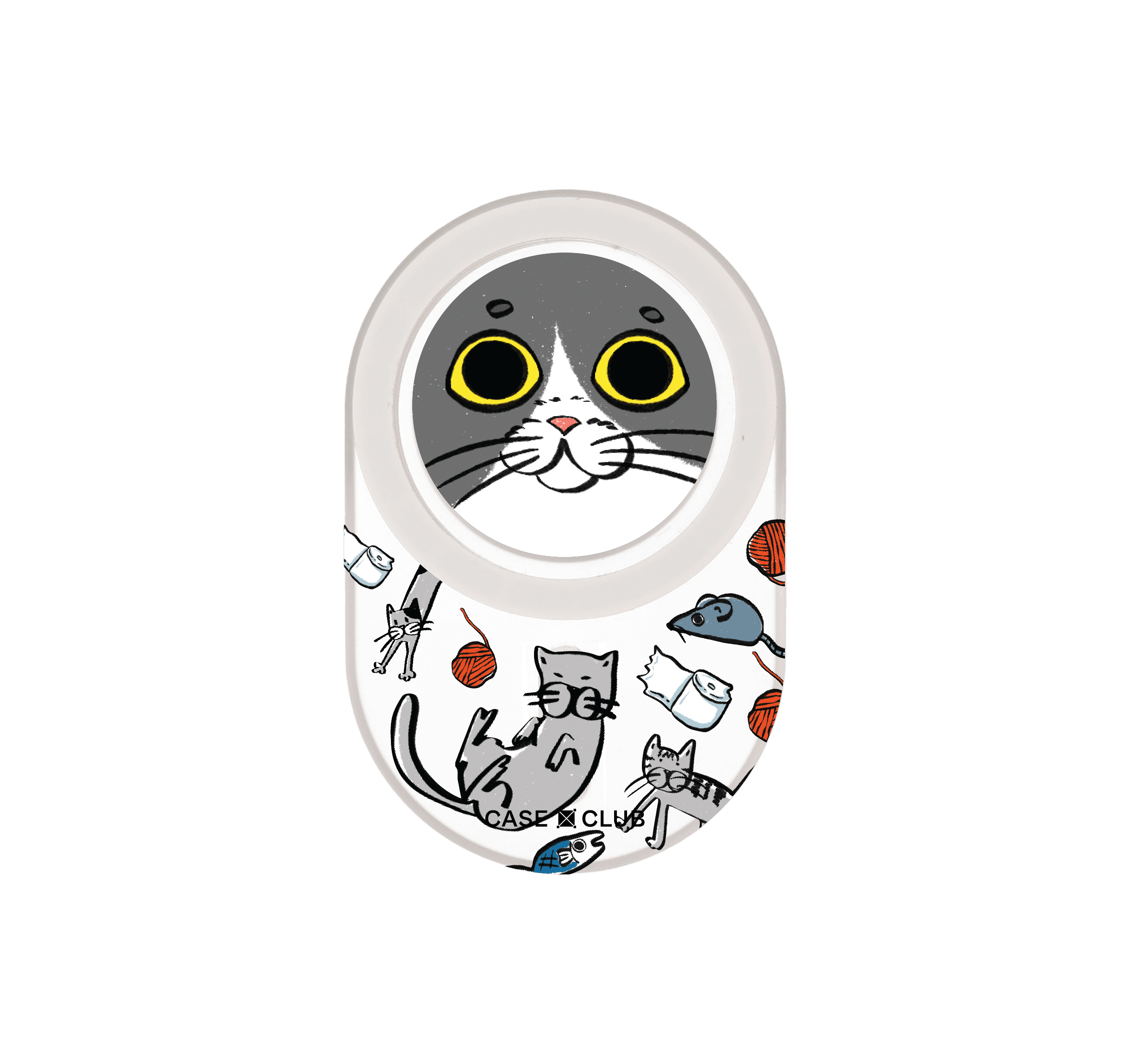 Clear PopGrip Life of Cat