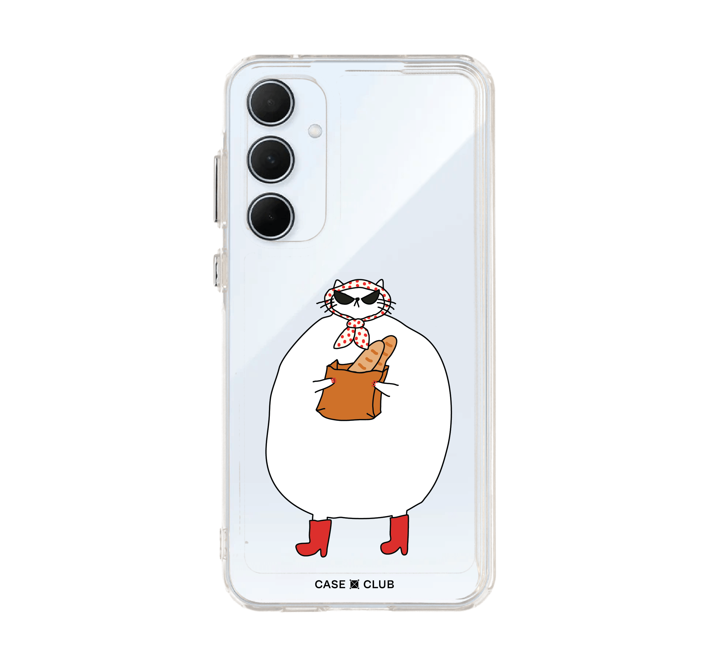 samsung galaxy a55 clear case madam cat