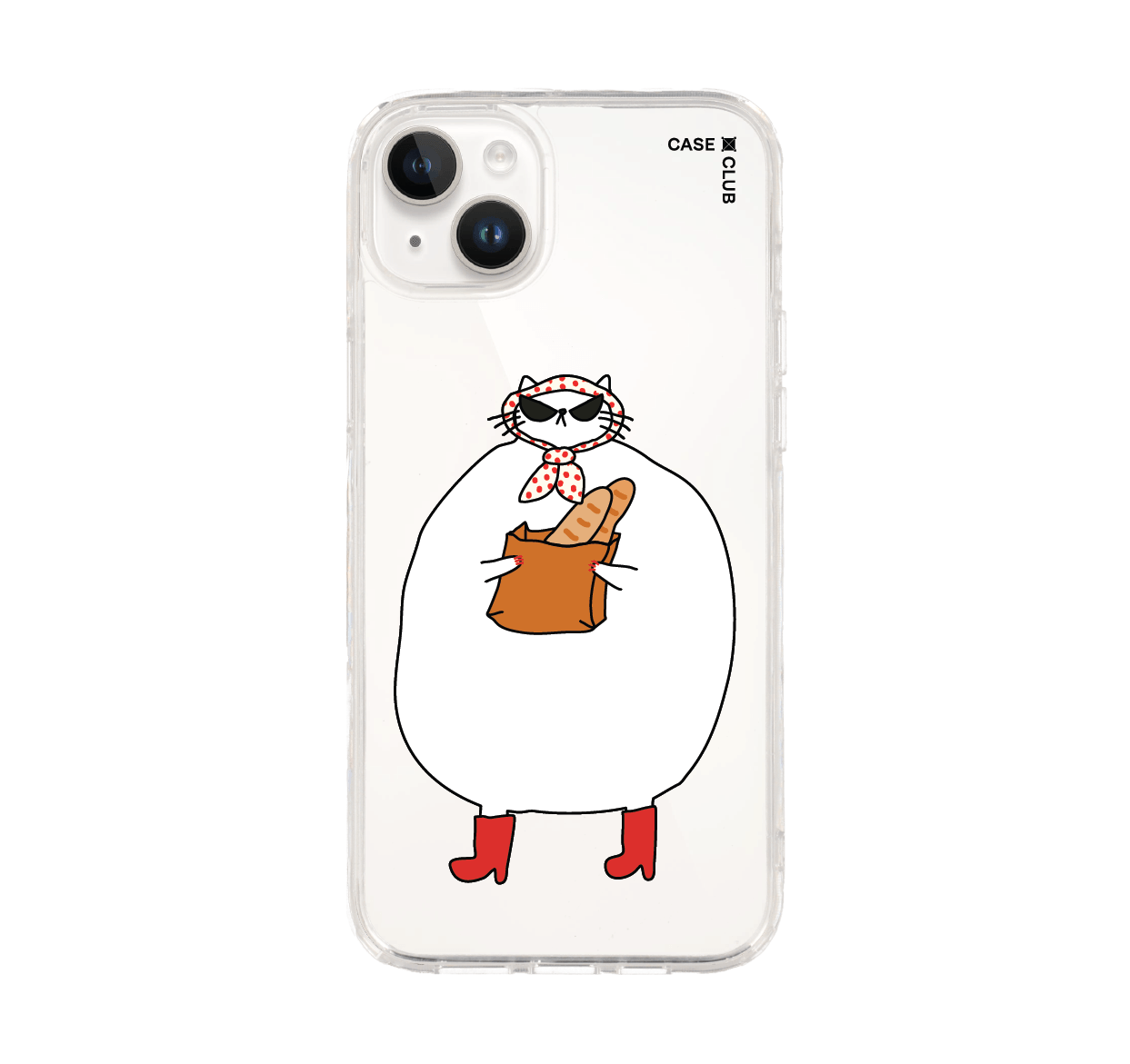 iphone 14 plus clear case madam cat